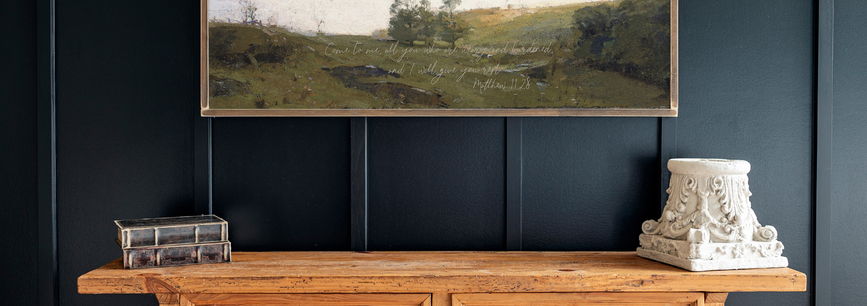 Scripture Art- Framed Wooden Art