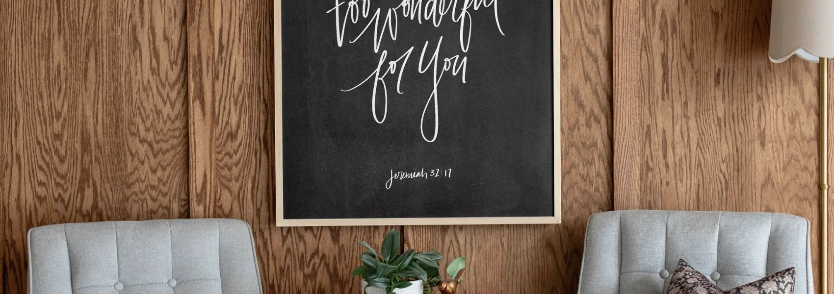 Original Hand Lettered - Framed Wooden Art