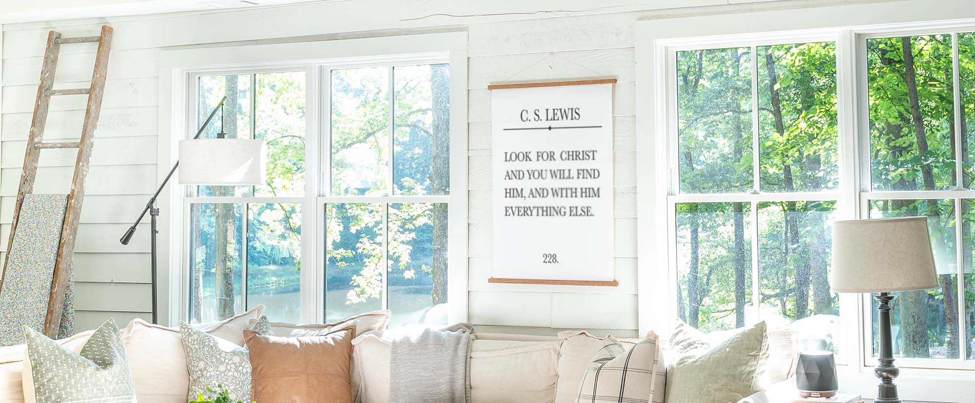 Bookpage and Psalm Hanging Canvas