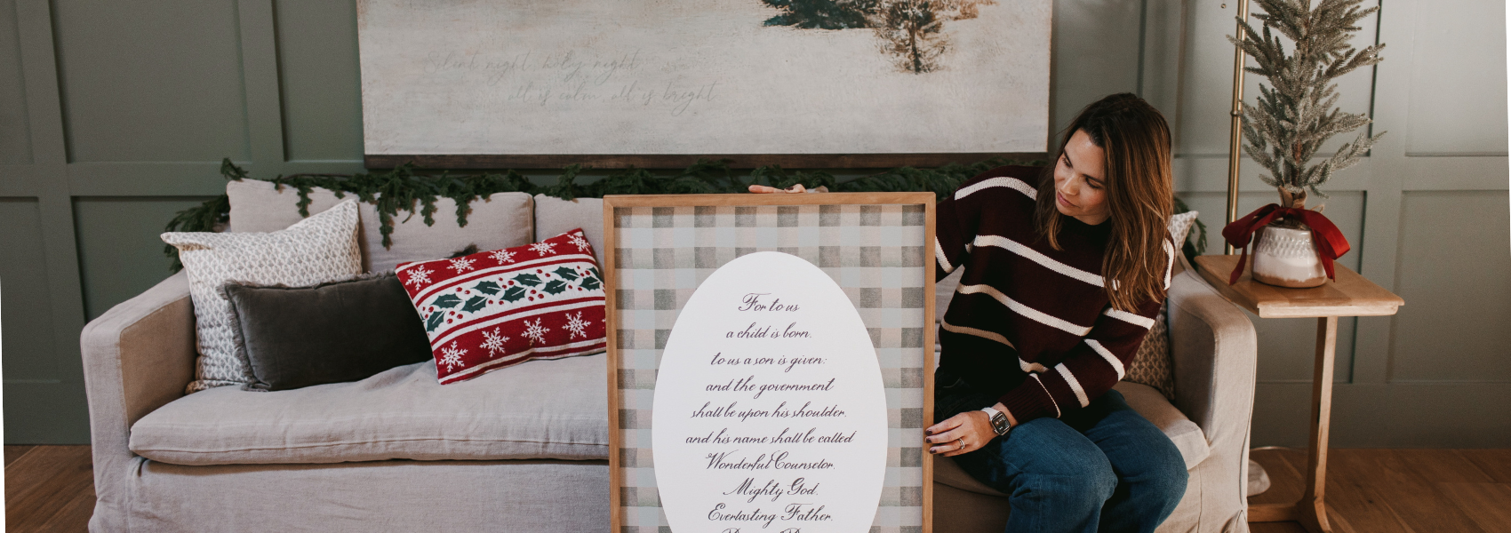 Premium Framed Canvas - Scripture Art