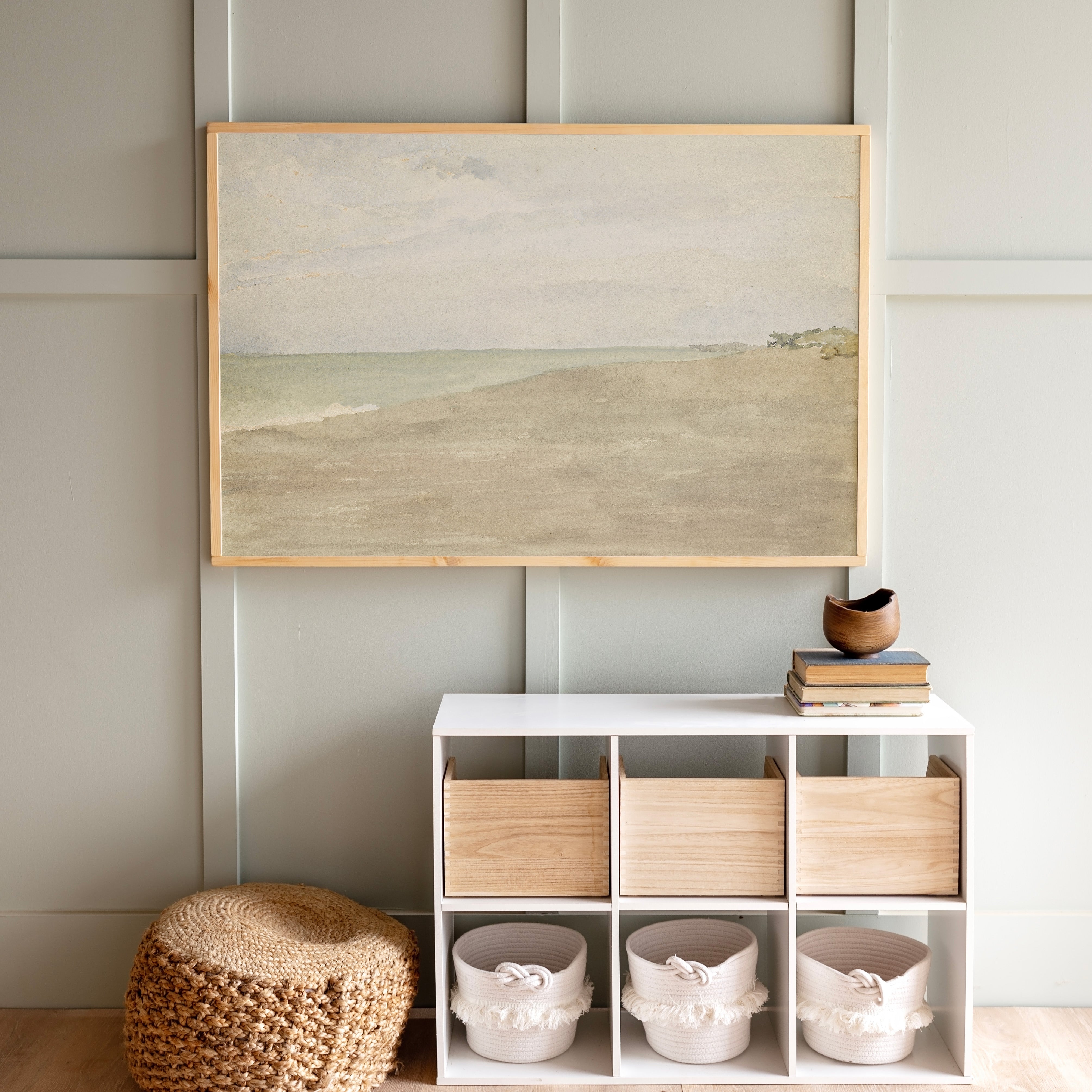 Abstract Beach | Framed Wooden Art - Horizontal | 148