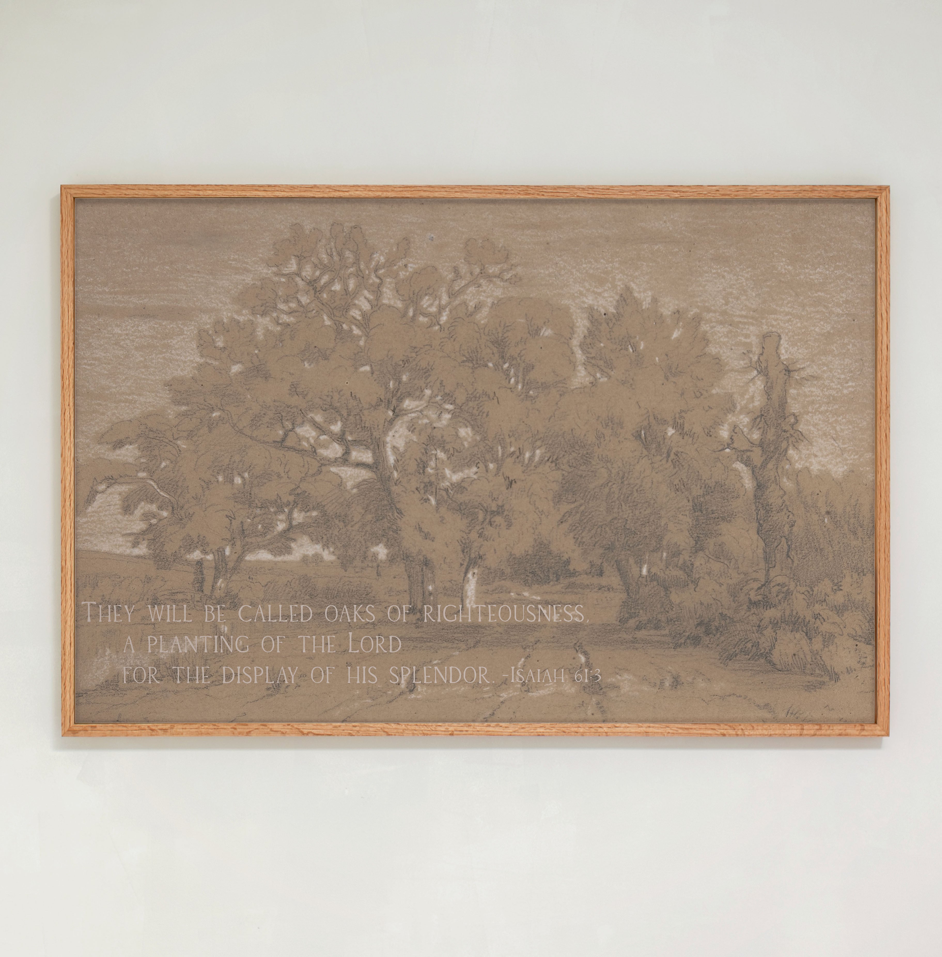 "Oaks Of Righteousness" Framed Canvas | Horizontal | 169