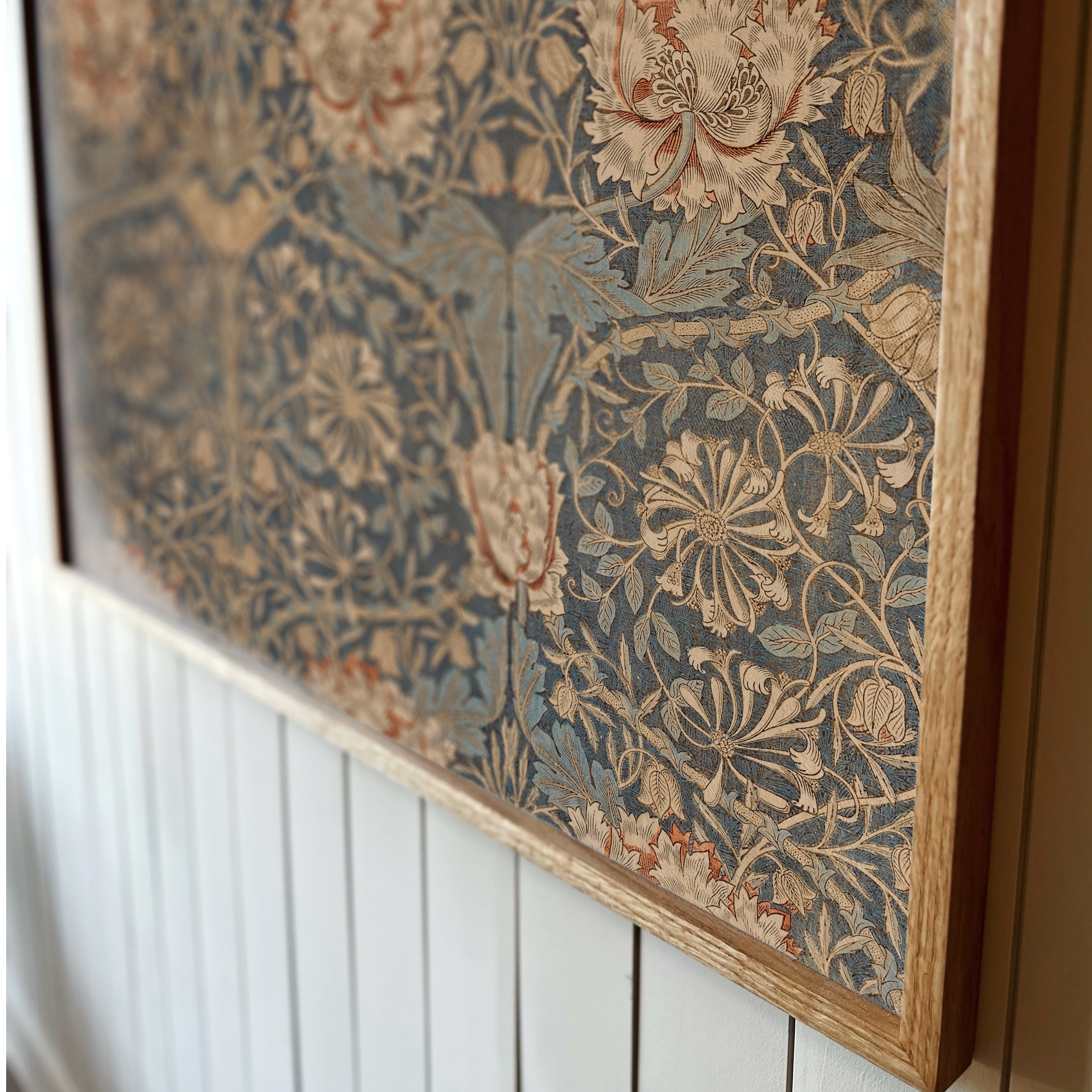 "Blue Textile" Framed Canvas | Horizontal | 173