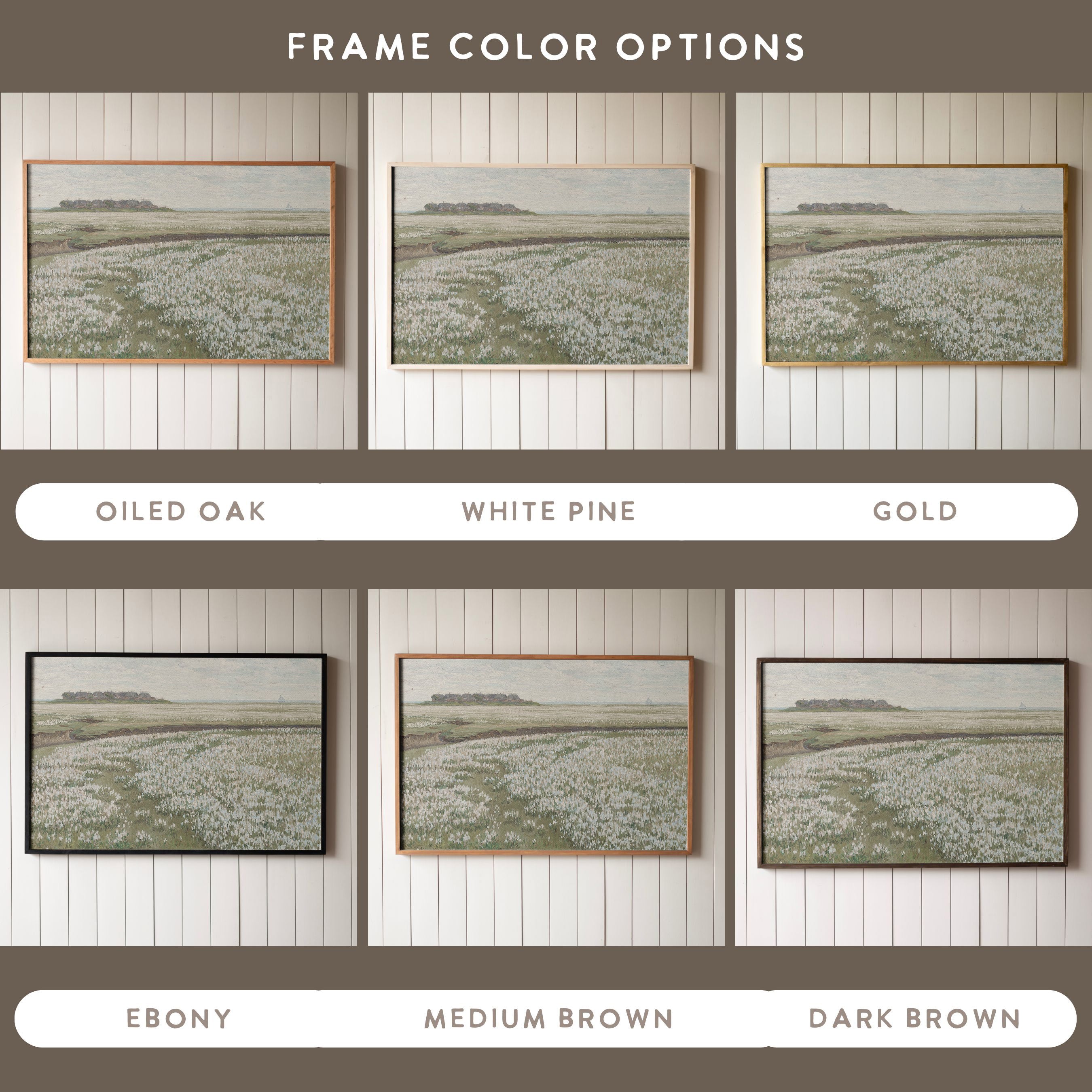 "Blooming Meadow" Framed Canvas | Horizontal | 178