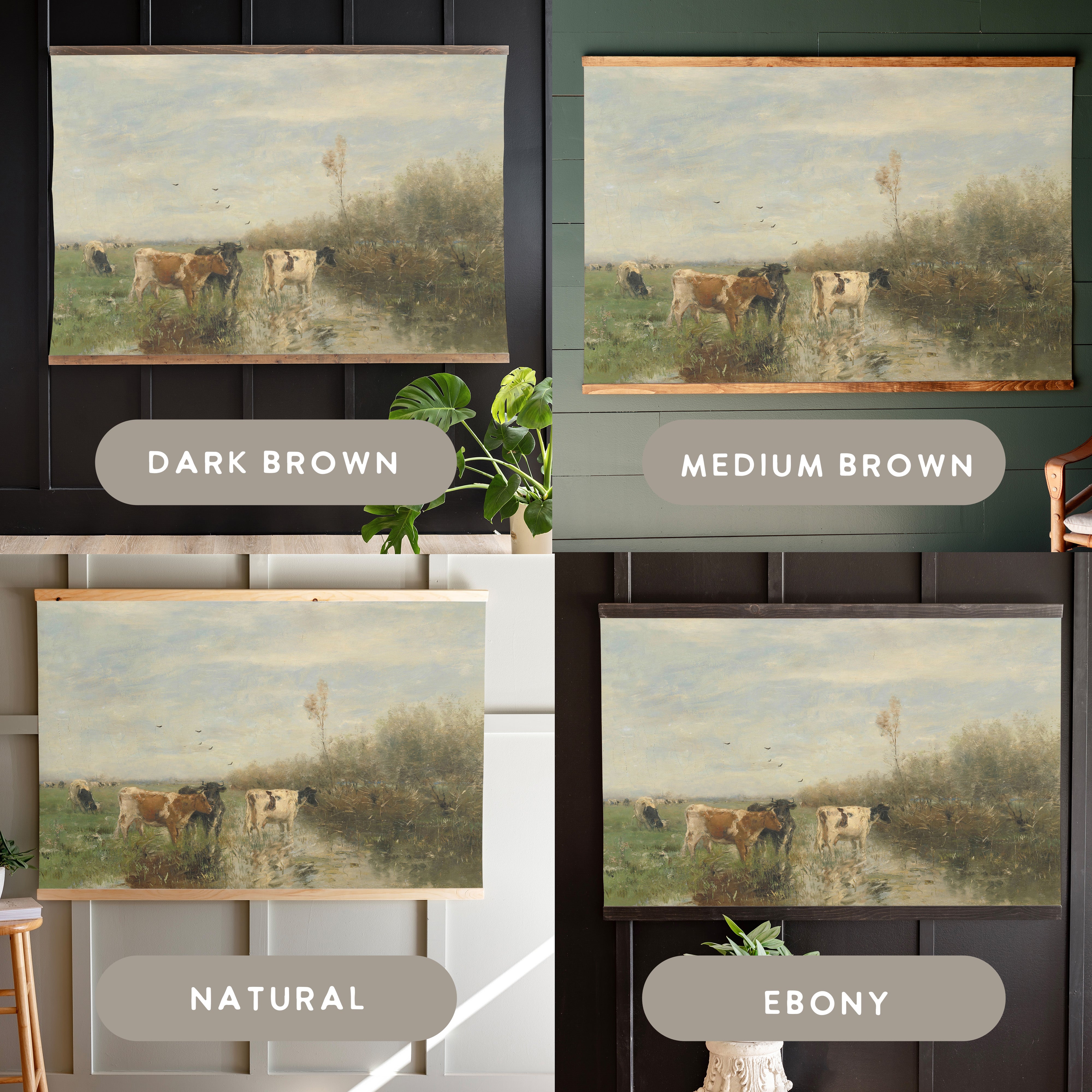 Cows Crossing | Horizontal Tapestry | 180