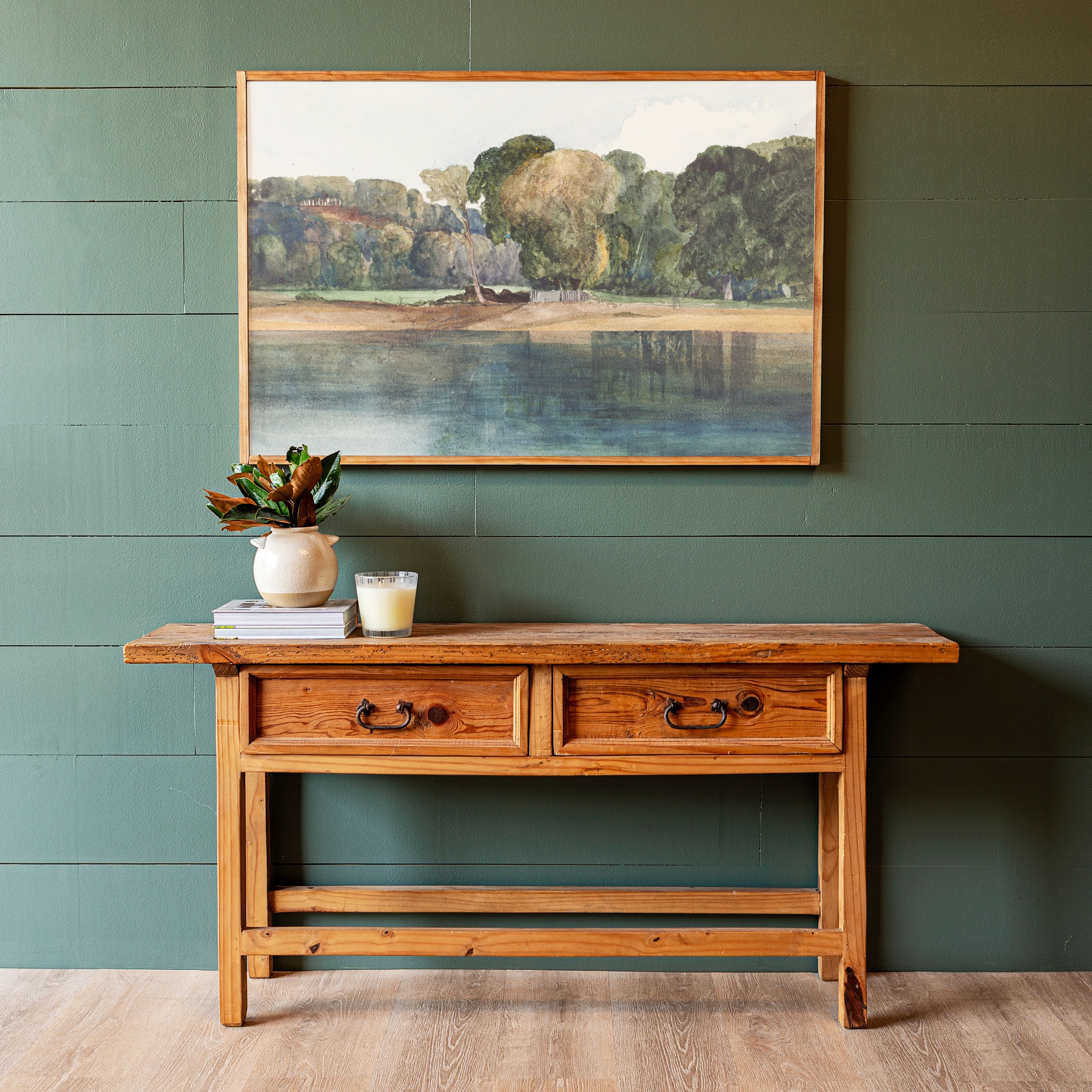 On The Pond | Framed Wooden Art - Horizontal | 188