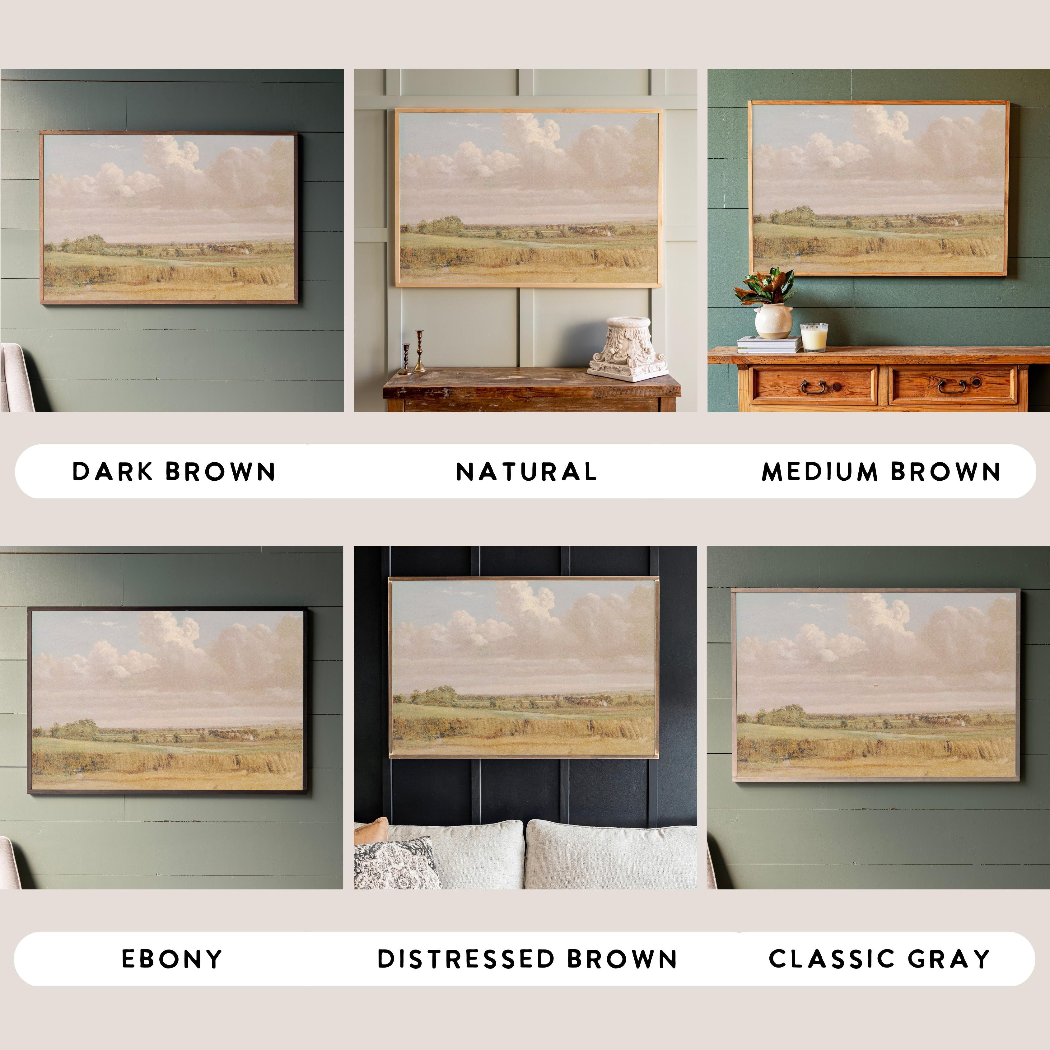 Fields Of Green | Framed Wooden Art - Horizontal | 197