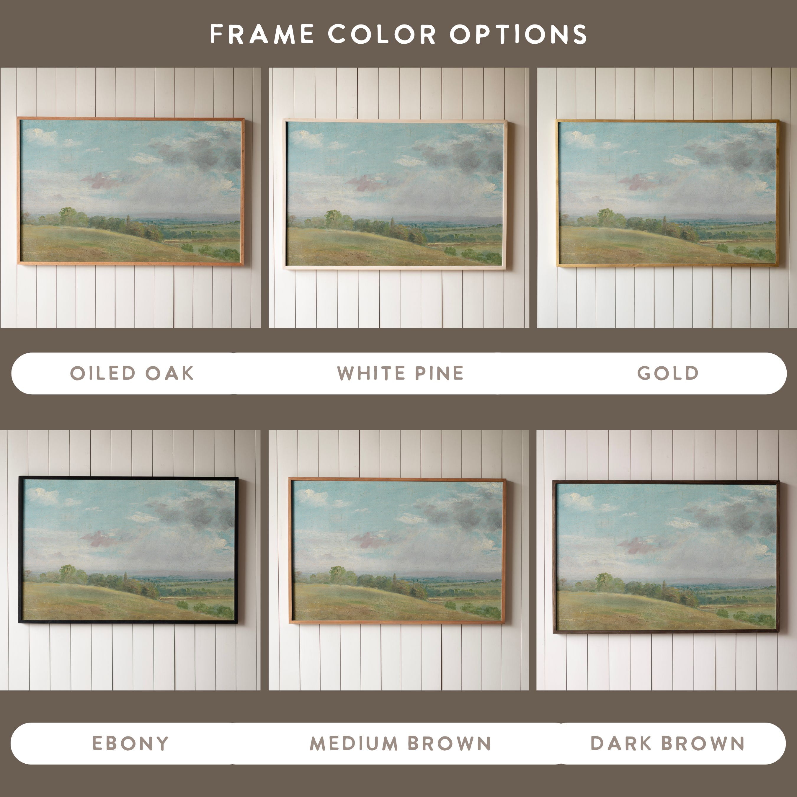 "English Country Side" Framed Canvas | Horizontal | 198