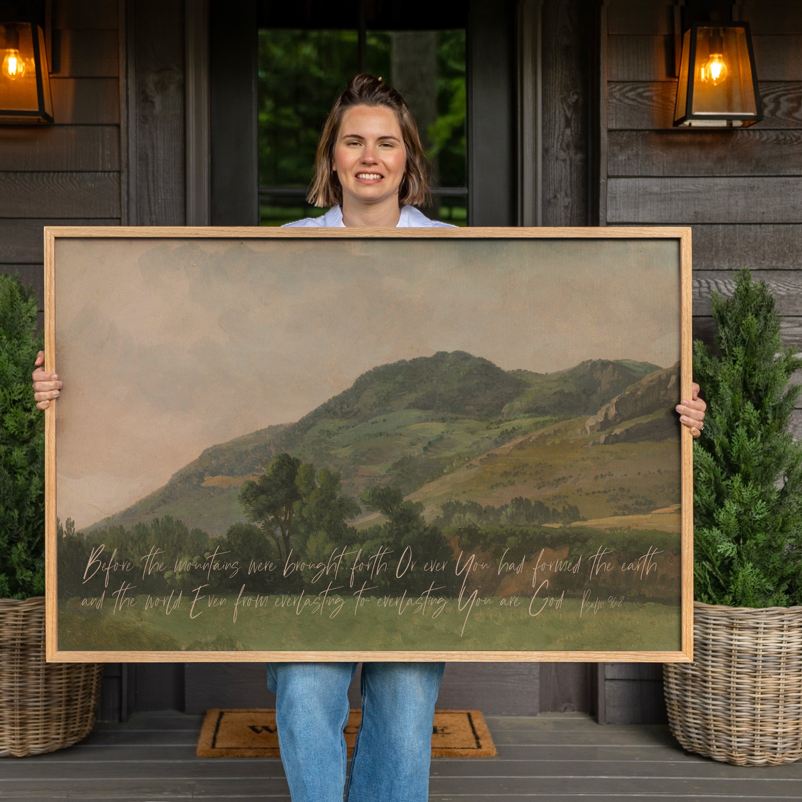 "Before the Mountains" Framed Canvas | Horizontal | 208