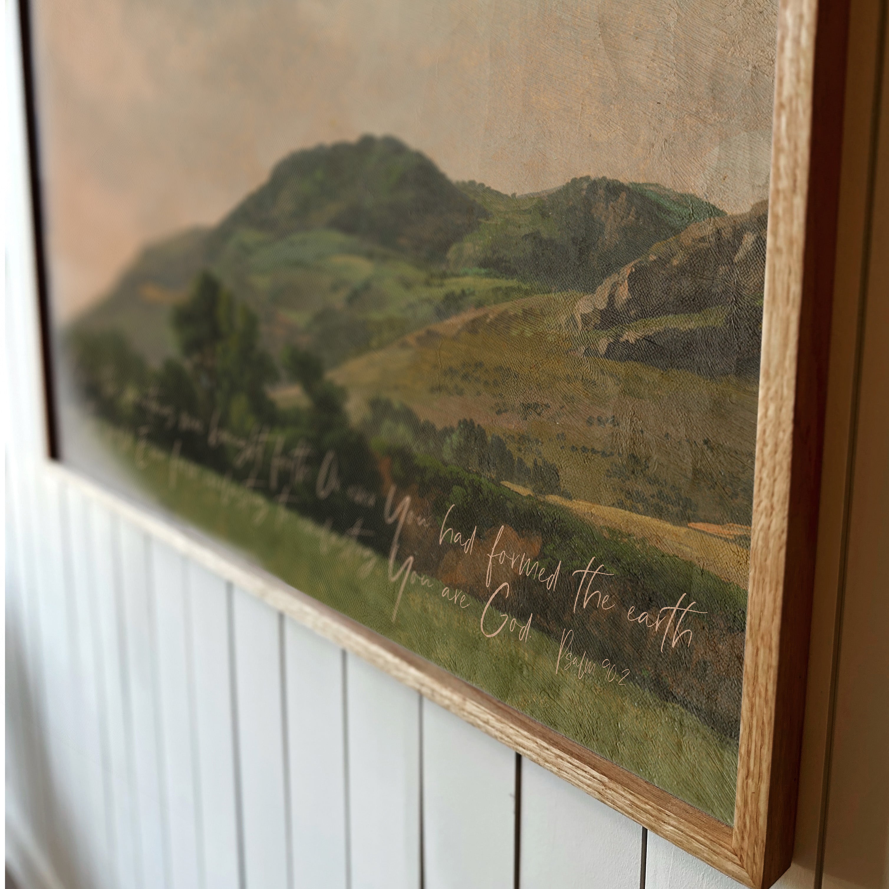 "Before the Mountains" Framed Canvas | Horizontal | 208