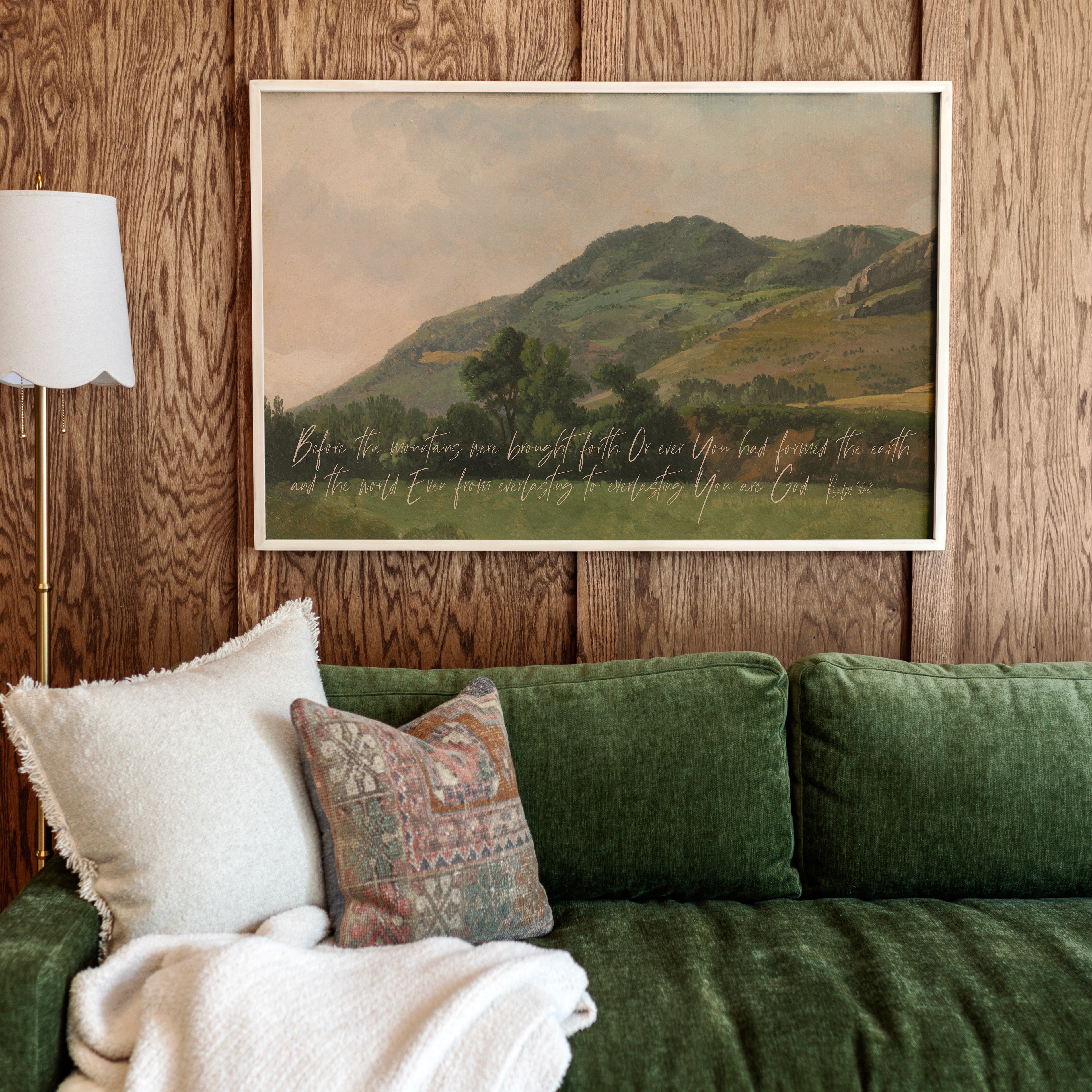 "Before the Mountains" Framed Canvas | Horizontal | 208