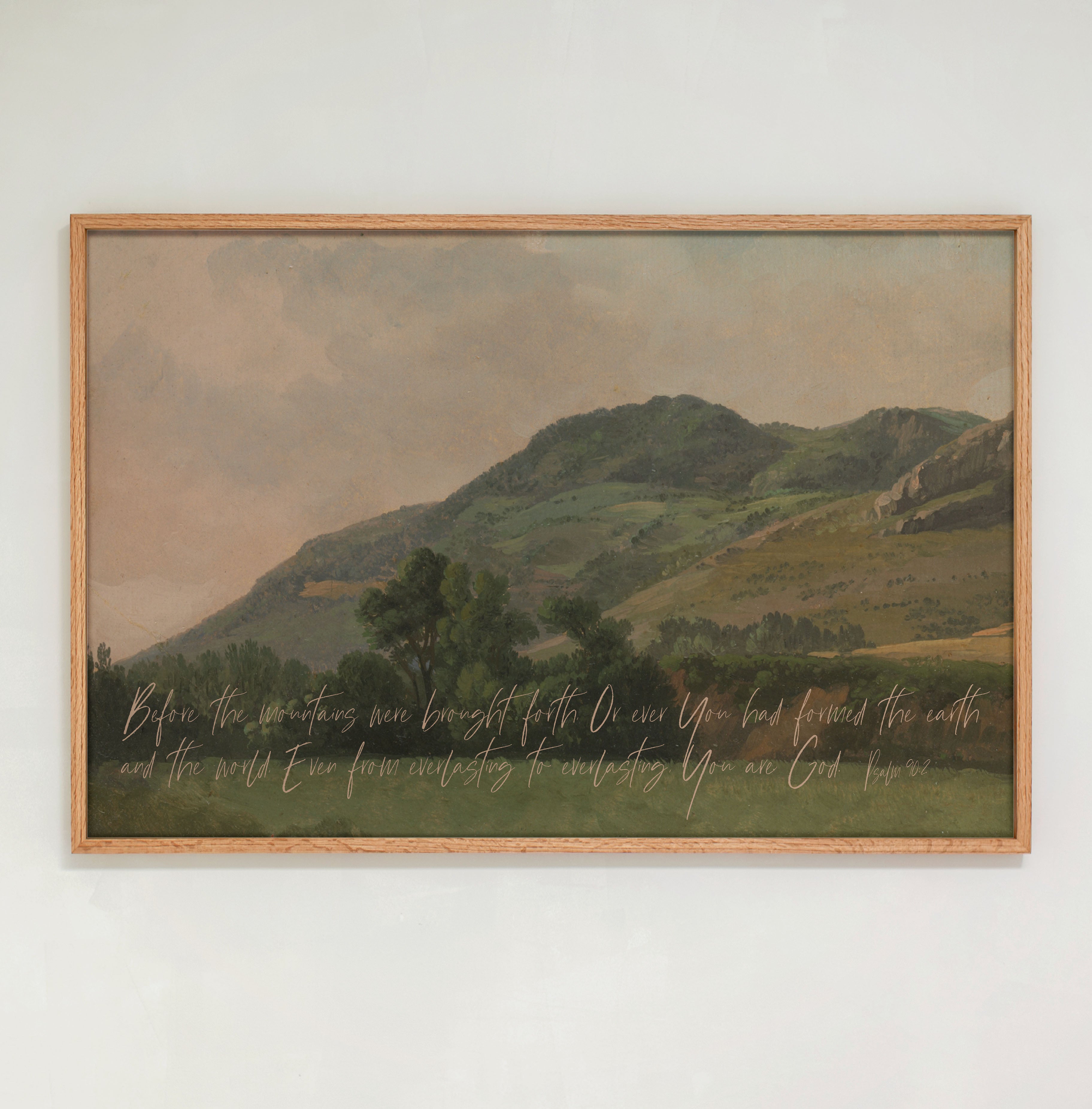 "Before the Mountains" Framed Canvas | Horizontal | 208