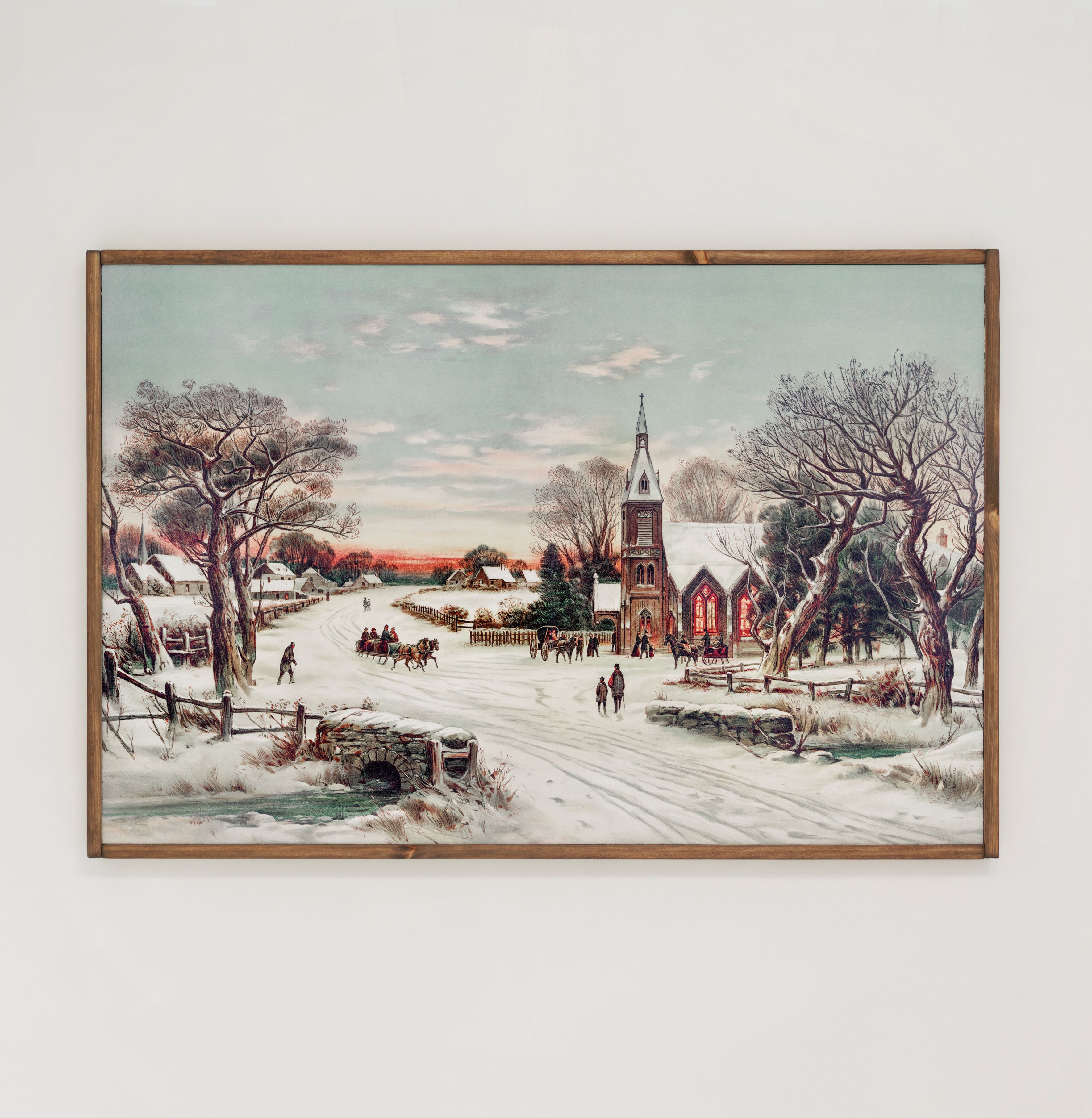 Our Savior Is Born | Framed Wooden Art - Horizontal | 211