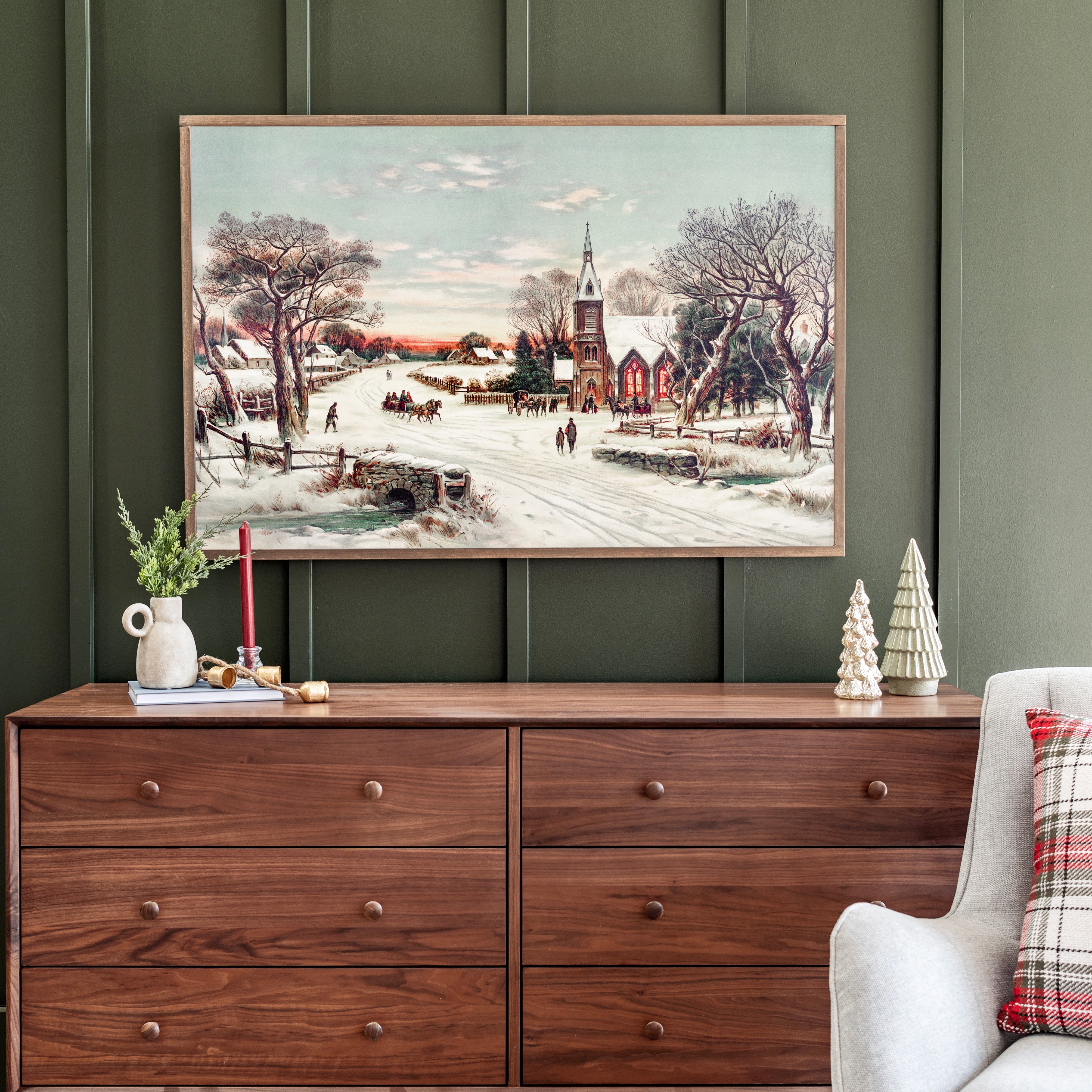 Our Savior Is Born | Framed Wooden Art - Horizontal | 211