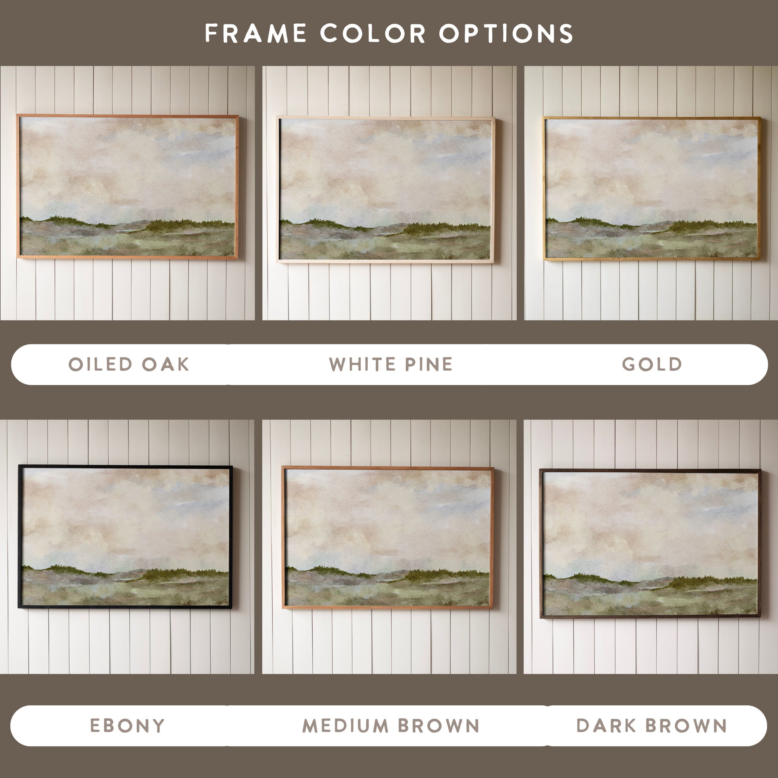"Muted Sky" Framed Canvas | Horizontal | 245