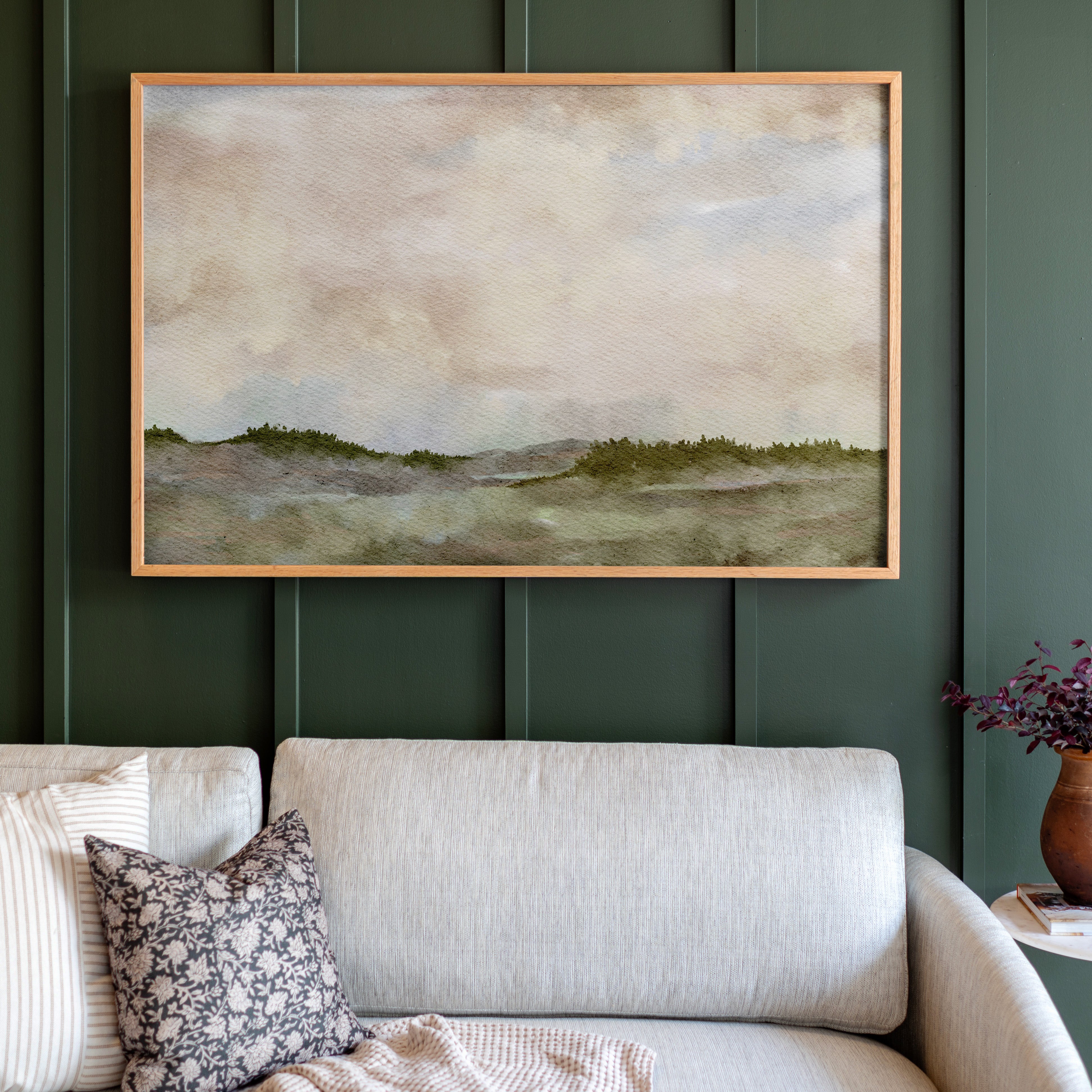"Muted Sky" Framed Canvas | Horizontal | 245