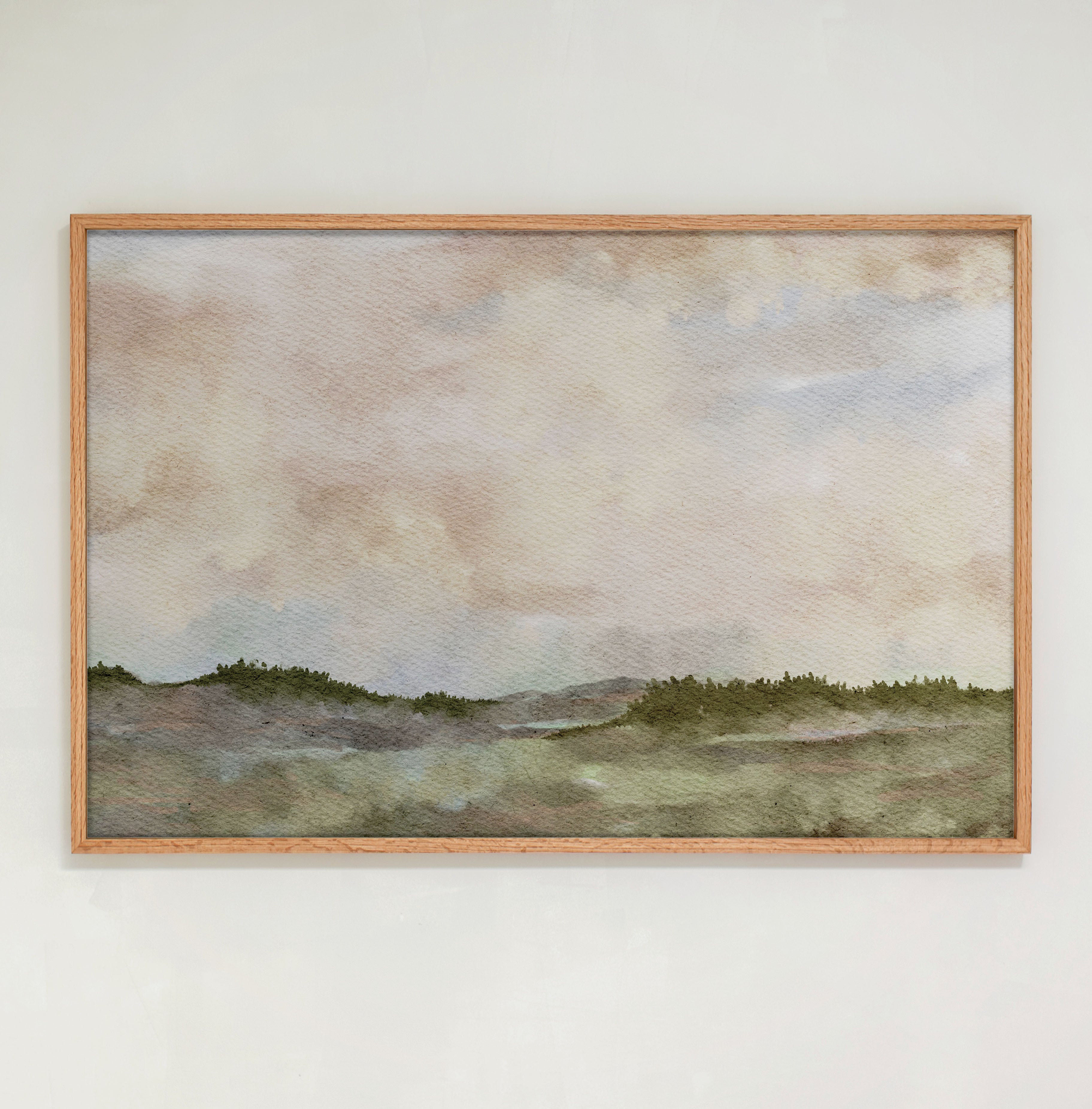 "Muted Sky" Framed Canvas | Horizontal | 245