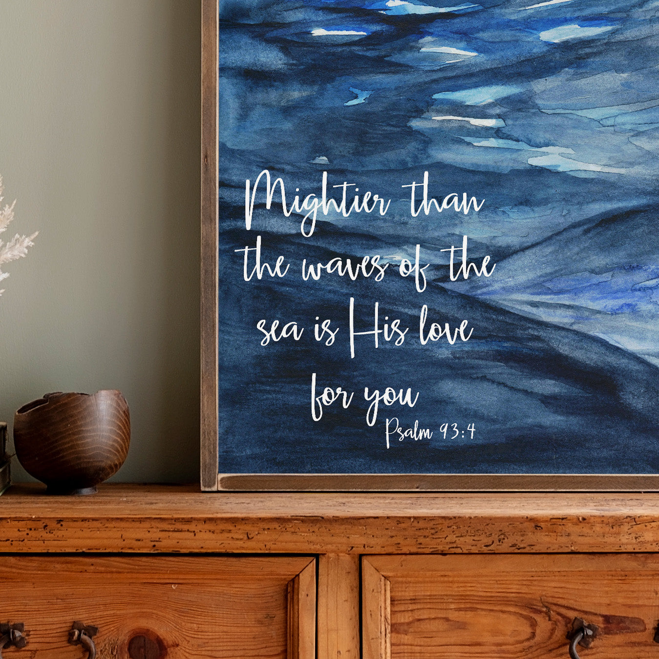 Mightier Than The Waves | Framed Wood Art | 264