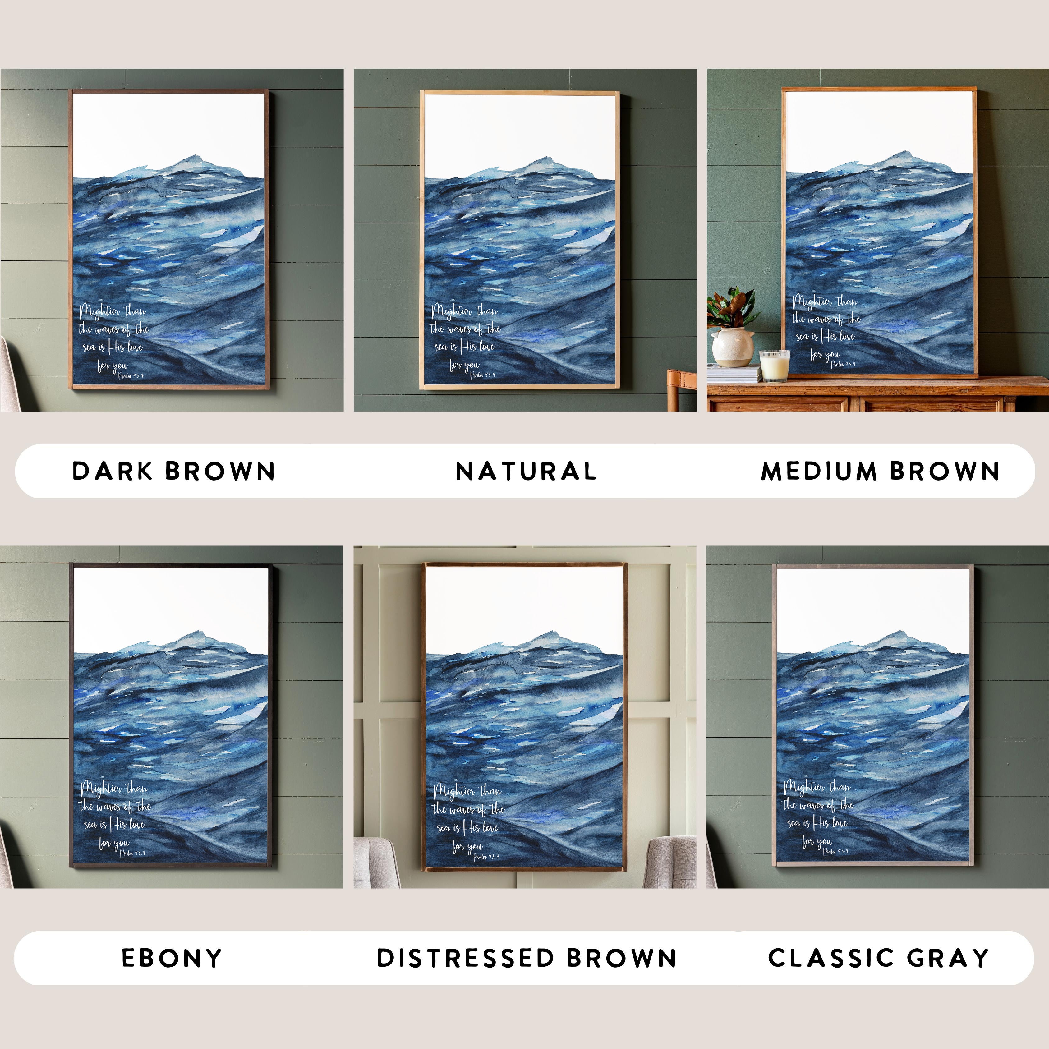 Mightier Than The Waves | Framed Wood Art | 264