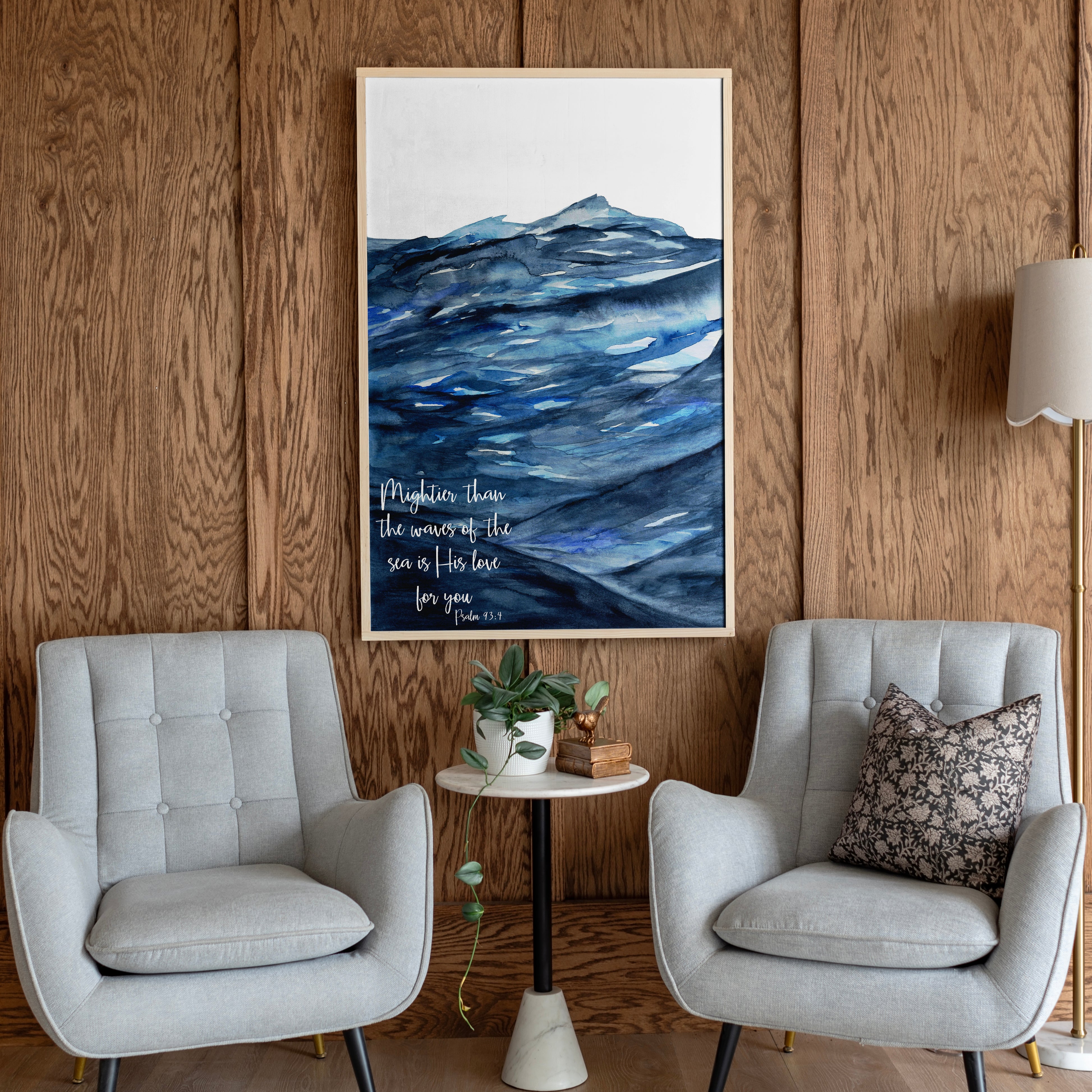 Mightier Than The Waves | Framed Wood Art | 264
