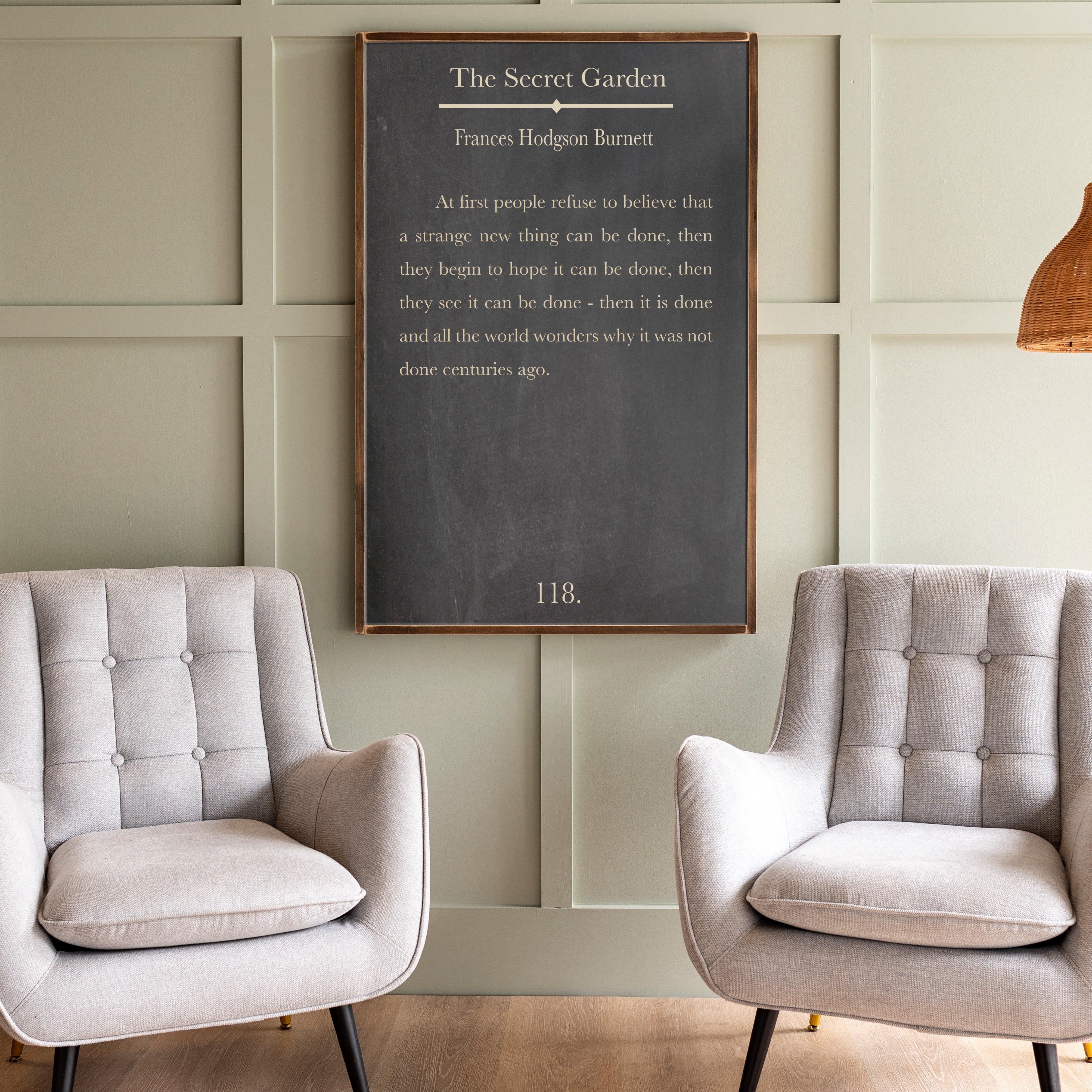 The Secret Garden | Framed Wooden Art | 300