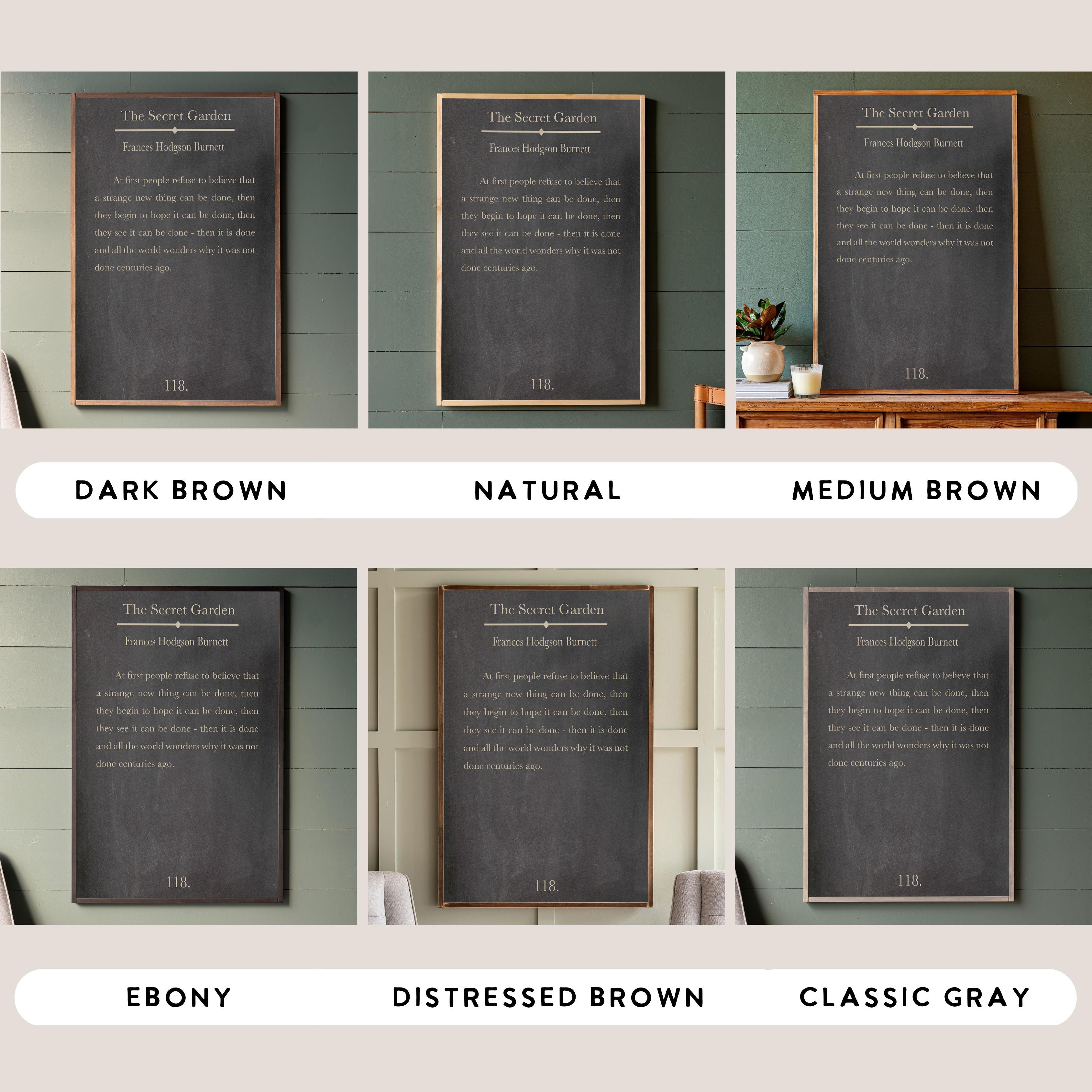 The Secret Garden | Framed Wooden Art | 300