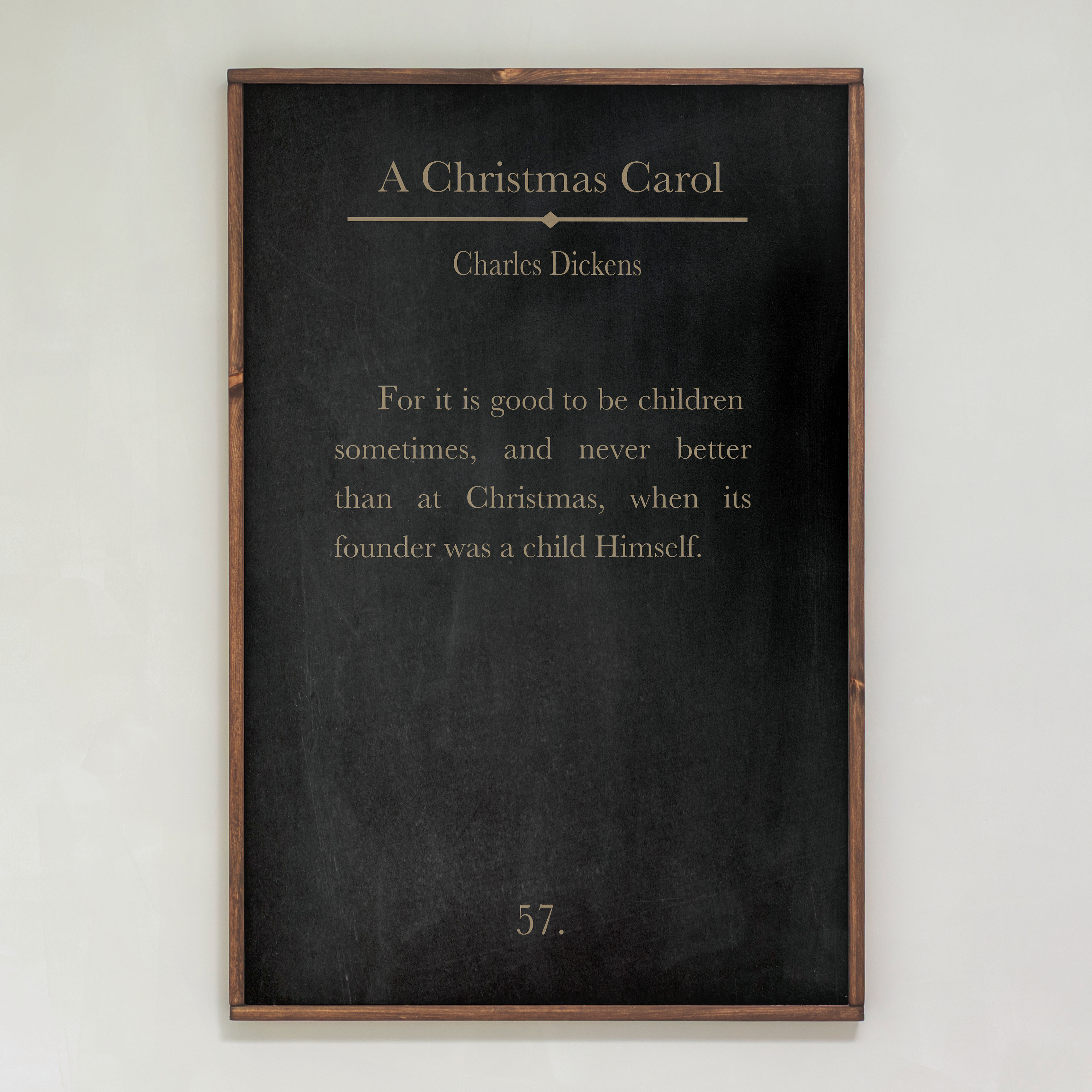 A Christmas Carol | Framed Wooden Art | 375
