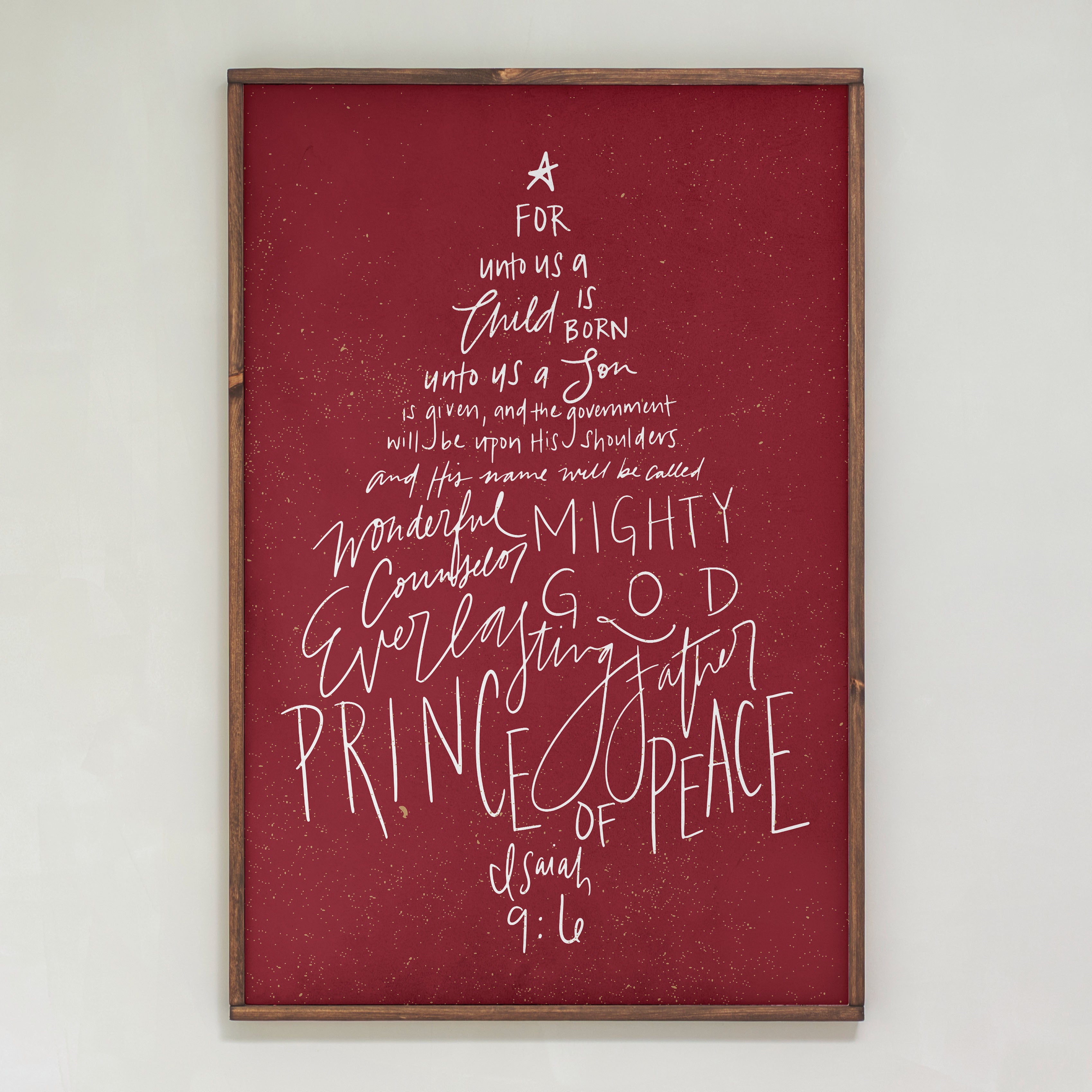 Prince Of Peace | Framed Wooden Art | 638