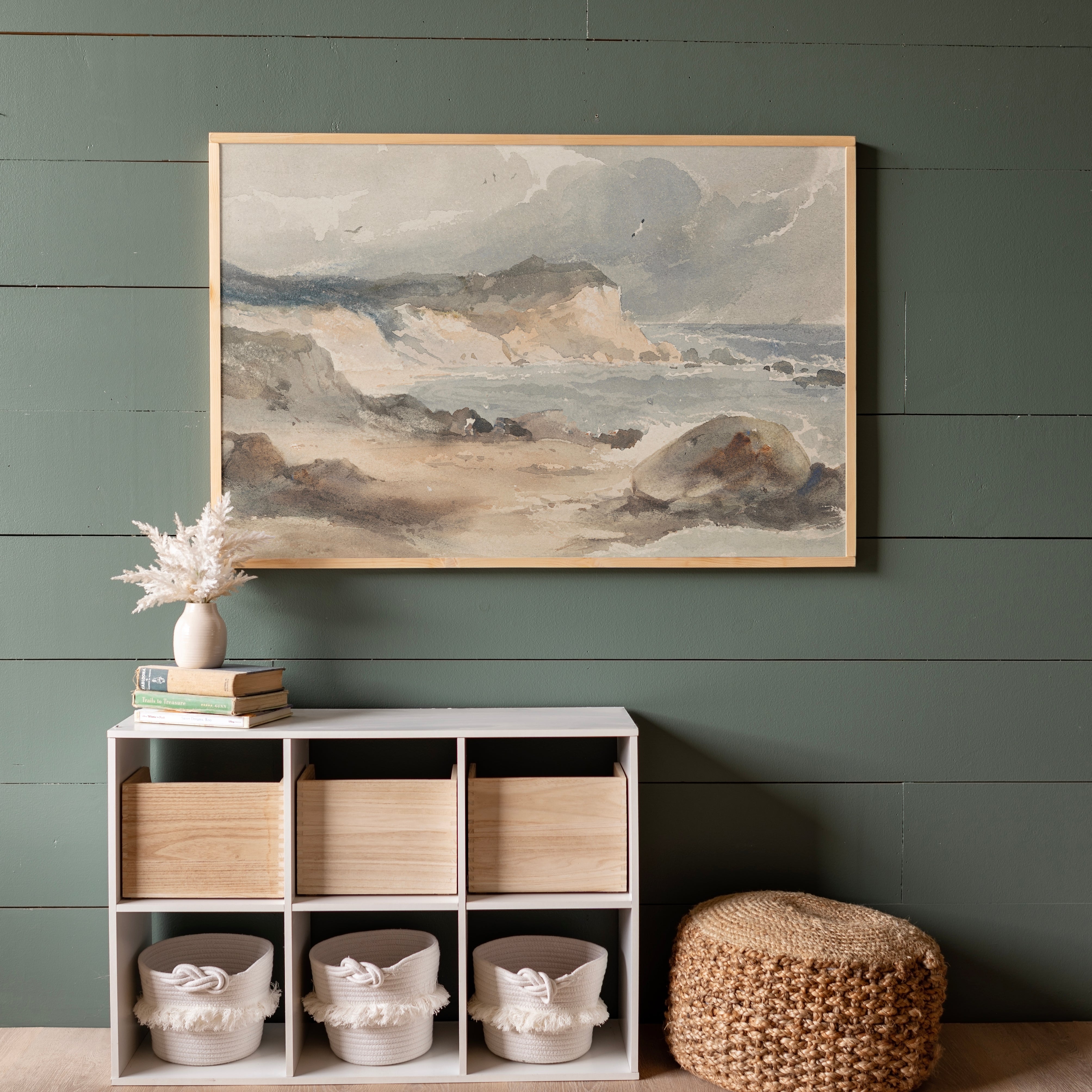 Beach | Framed Wooden Art - Horizontal | 408