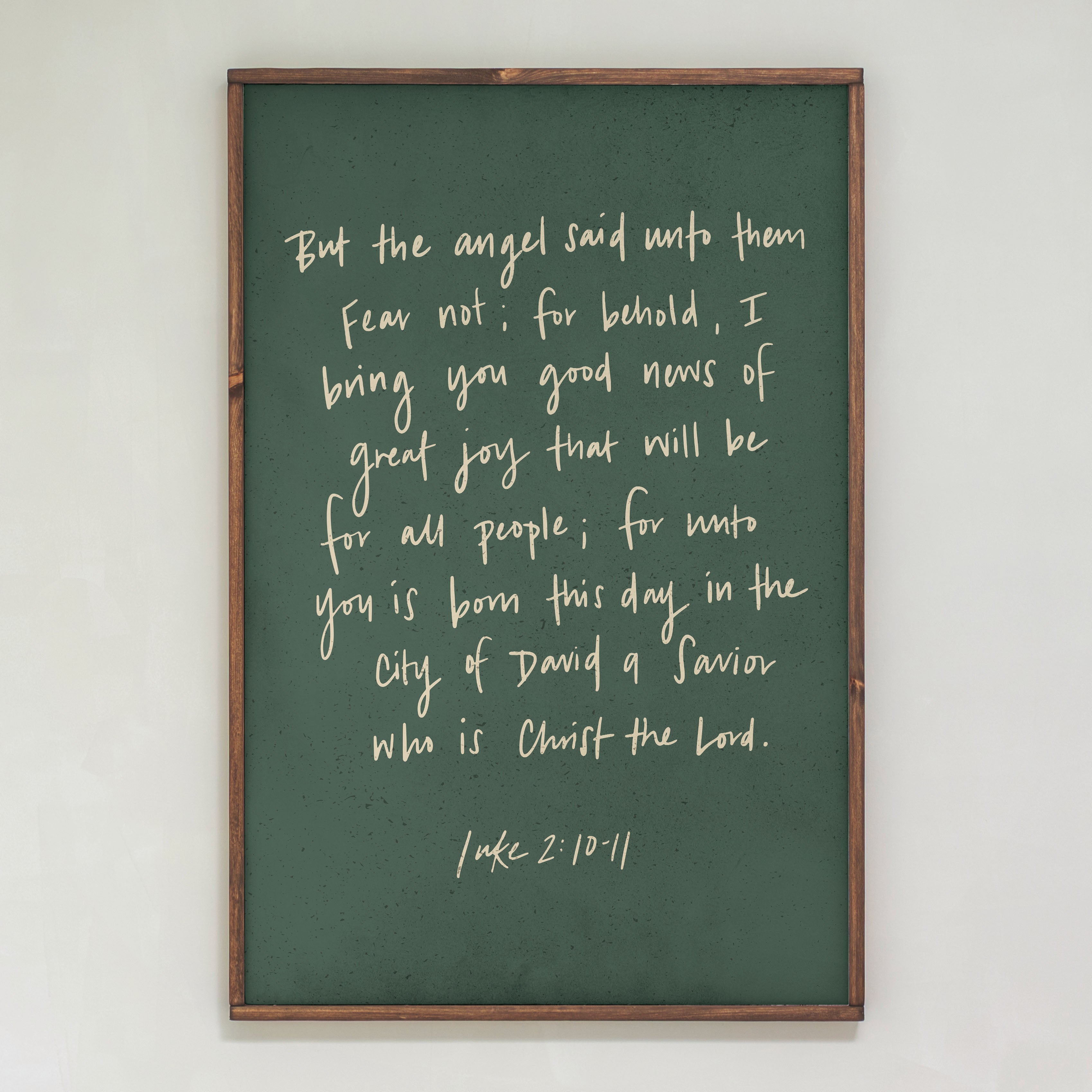 A Savior Who Is Christ Our Lord | Framed Wooden Art | 419