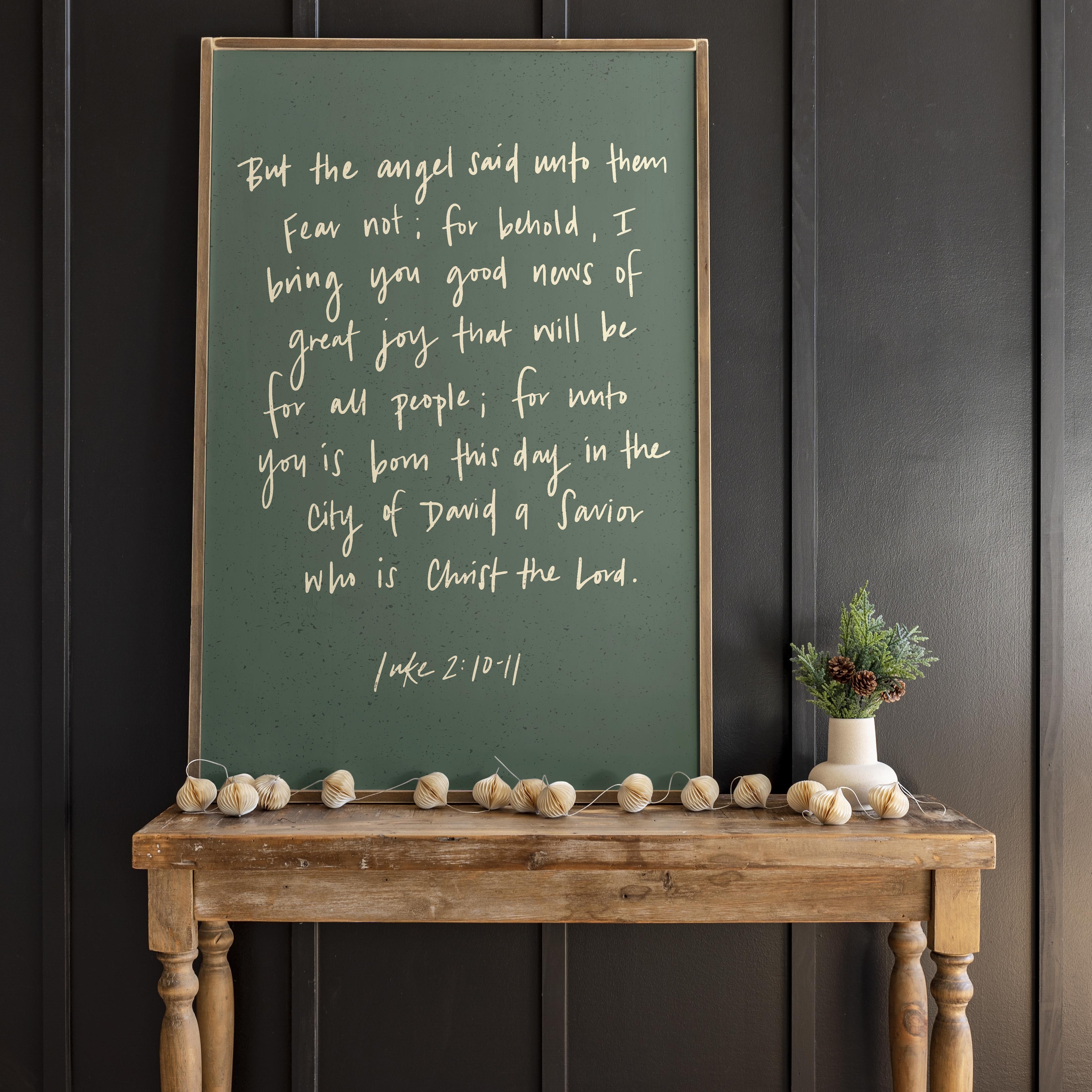 A Savior Who Is Christ Our Lord | Framed Wooden Art | 419