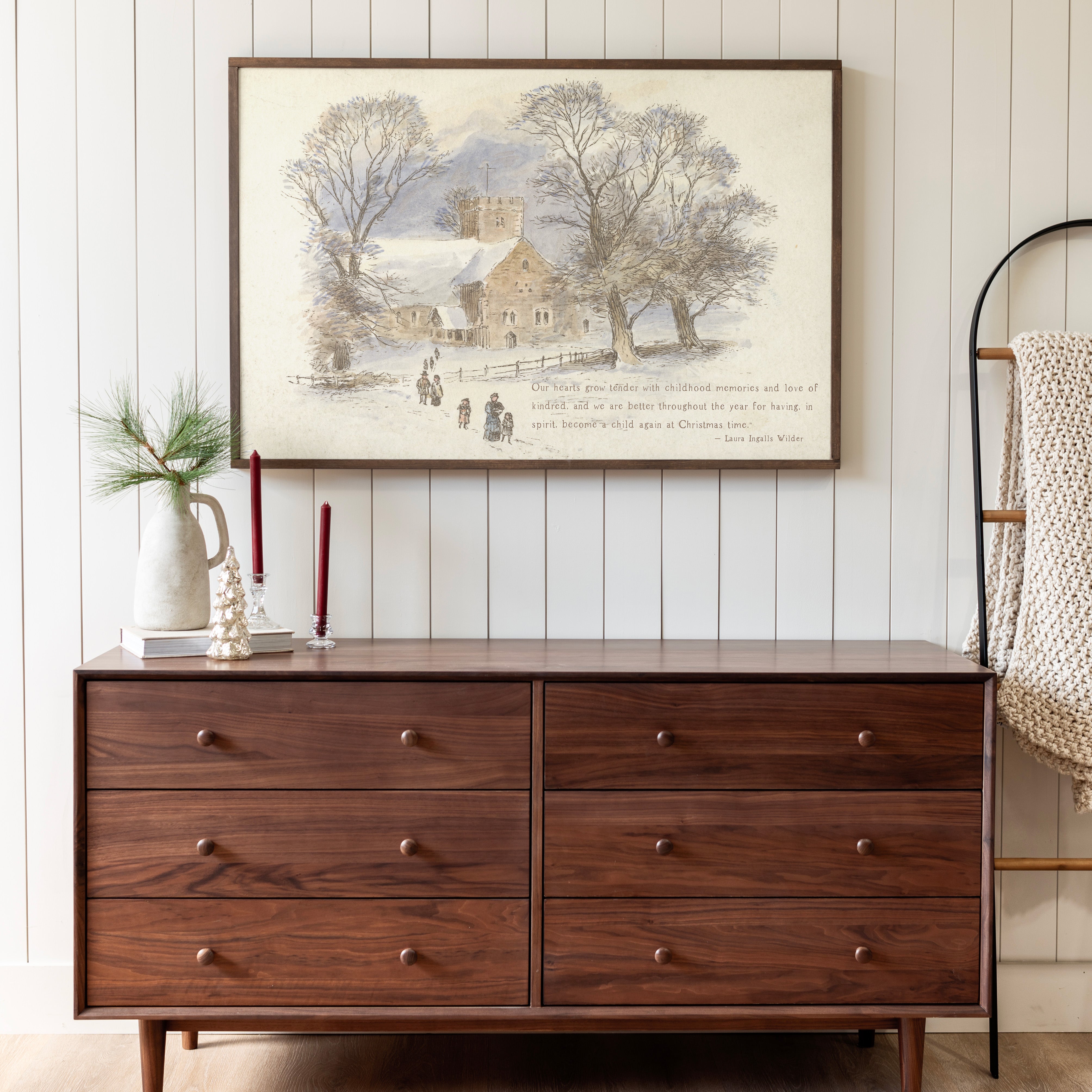 Heart Grows Tender | Framed Wooden Art - Horizontal | 523