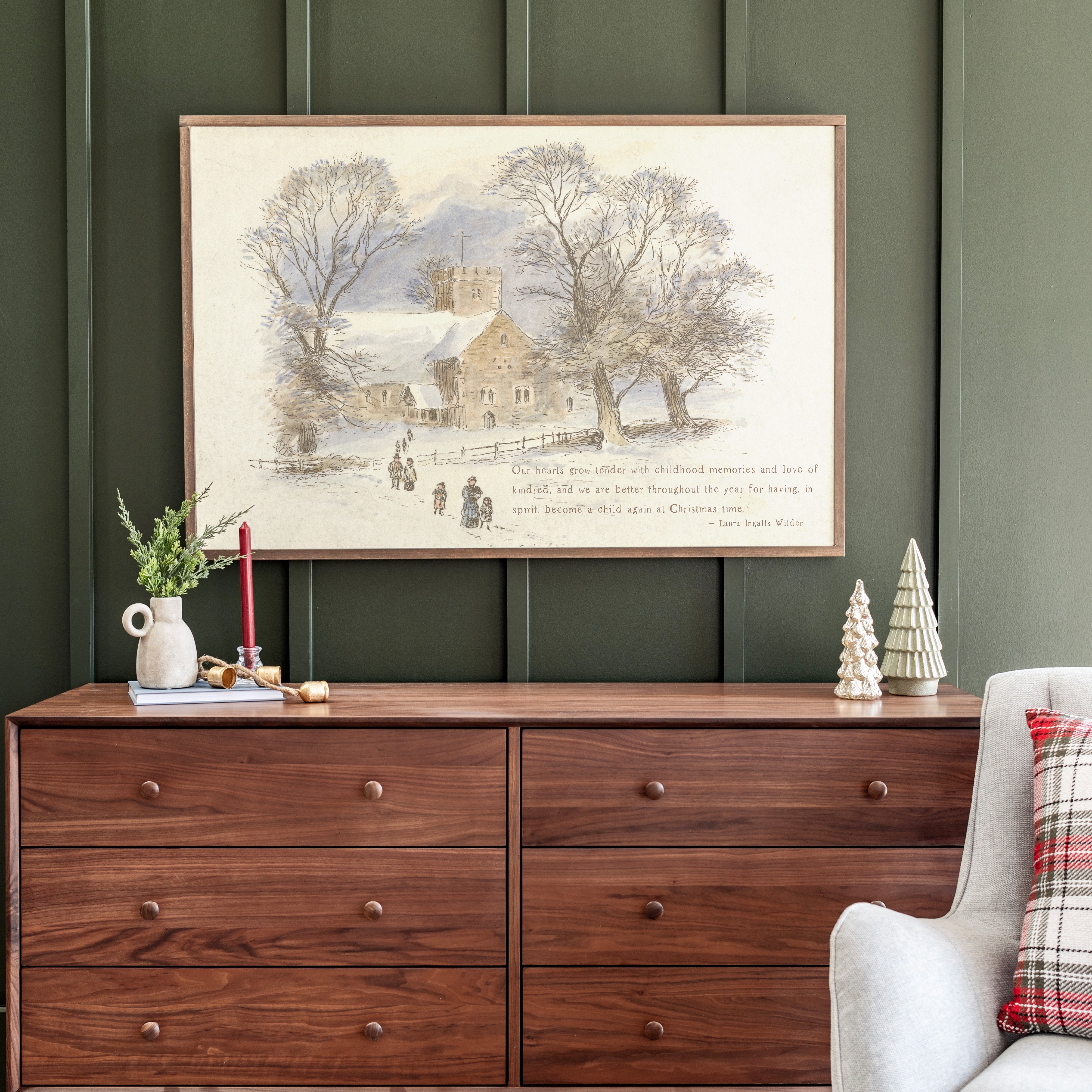Heart Grows Tender | Framed Wooden Art - Horizontal | 523