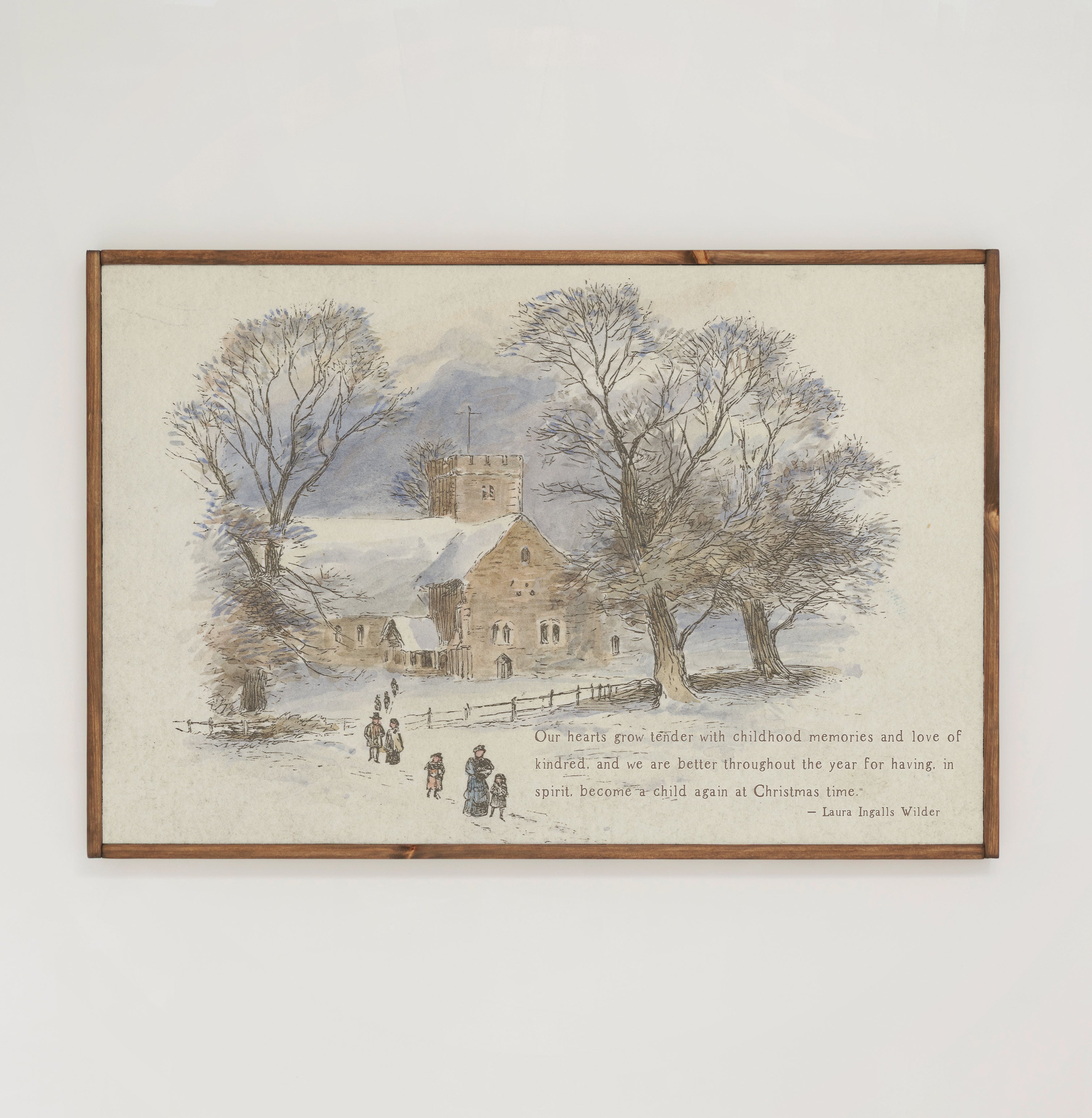 Heart Grows Tender | Framed Wooden Art - Horizontal | 523