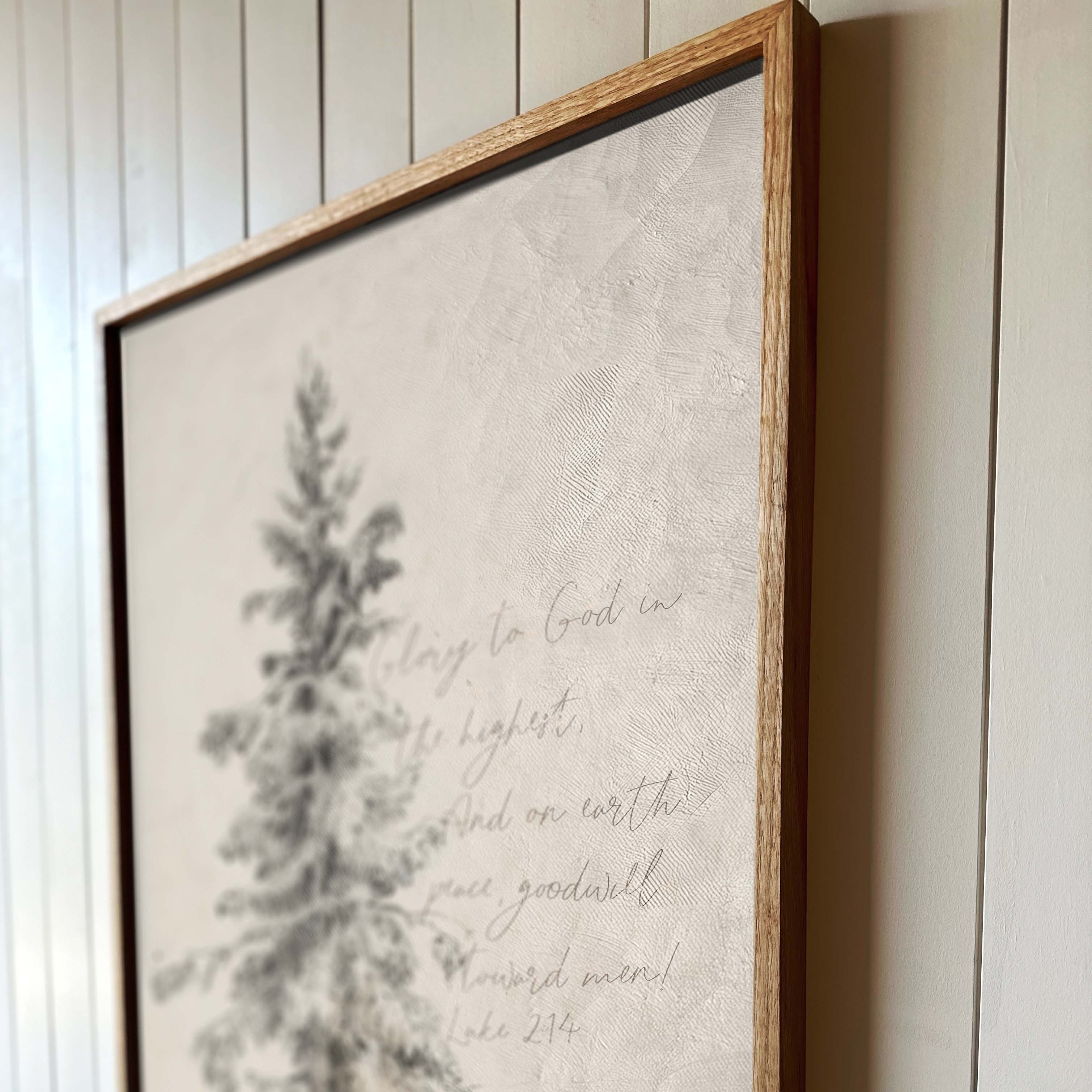 "Glory To God In The Highest" Framed Canvas | Vertical | 526