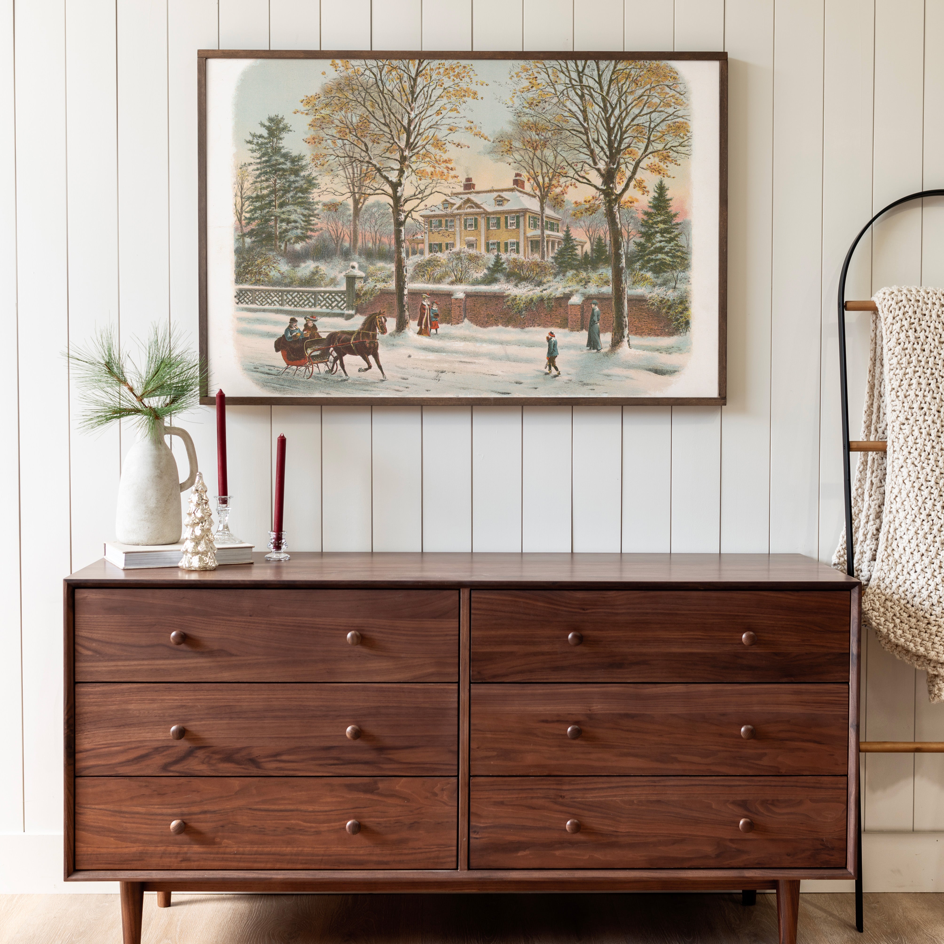 There's No Place Like Home For The Holidays | Framed Wooden Art - Horizontal | 527