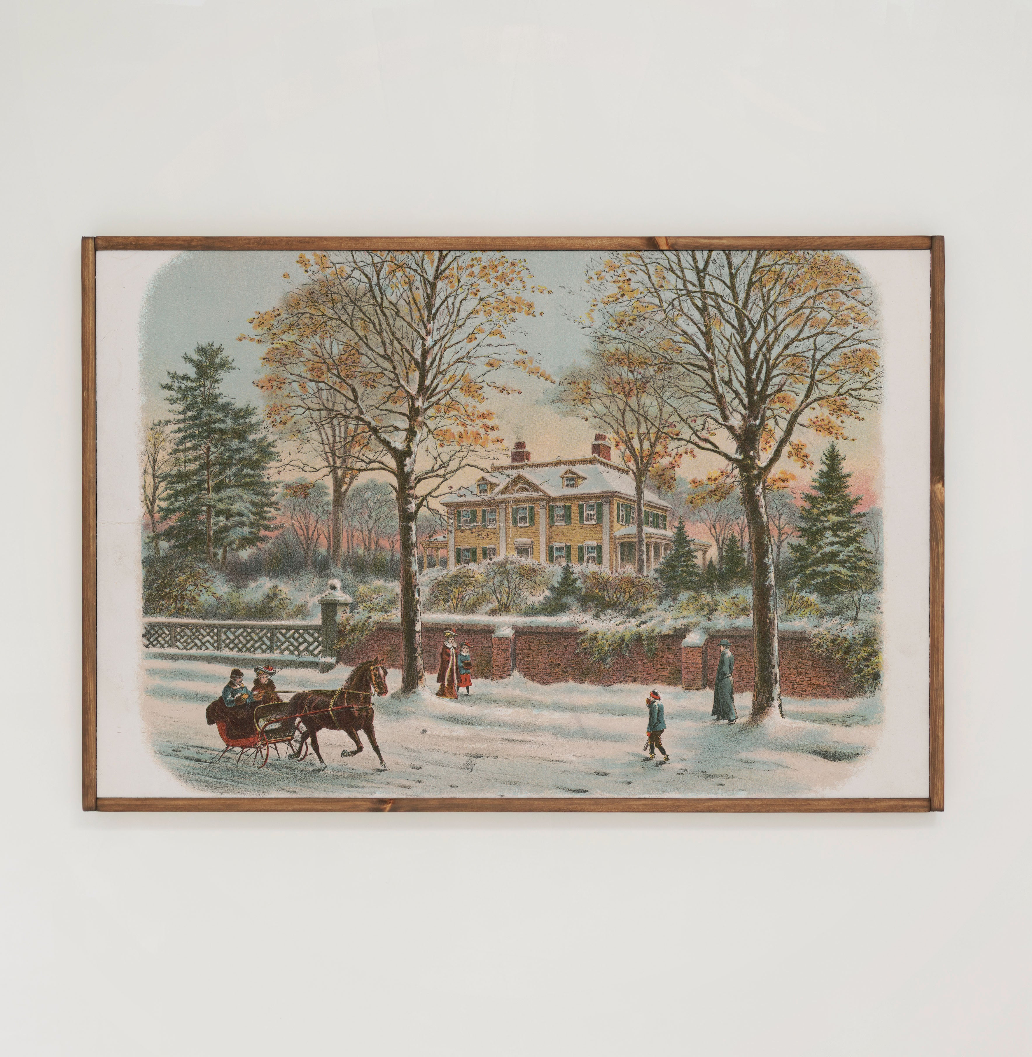 There's No Place Like Home For The Holidays | Framed Wooden Art - Horizontal | 527