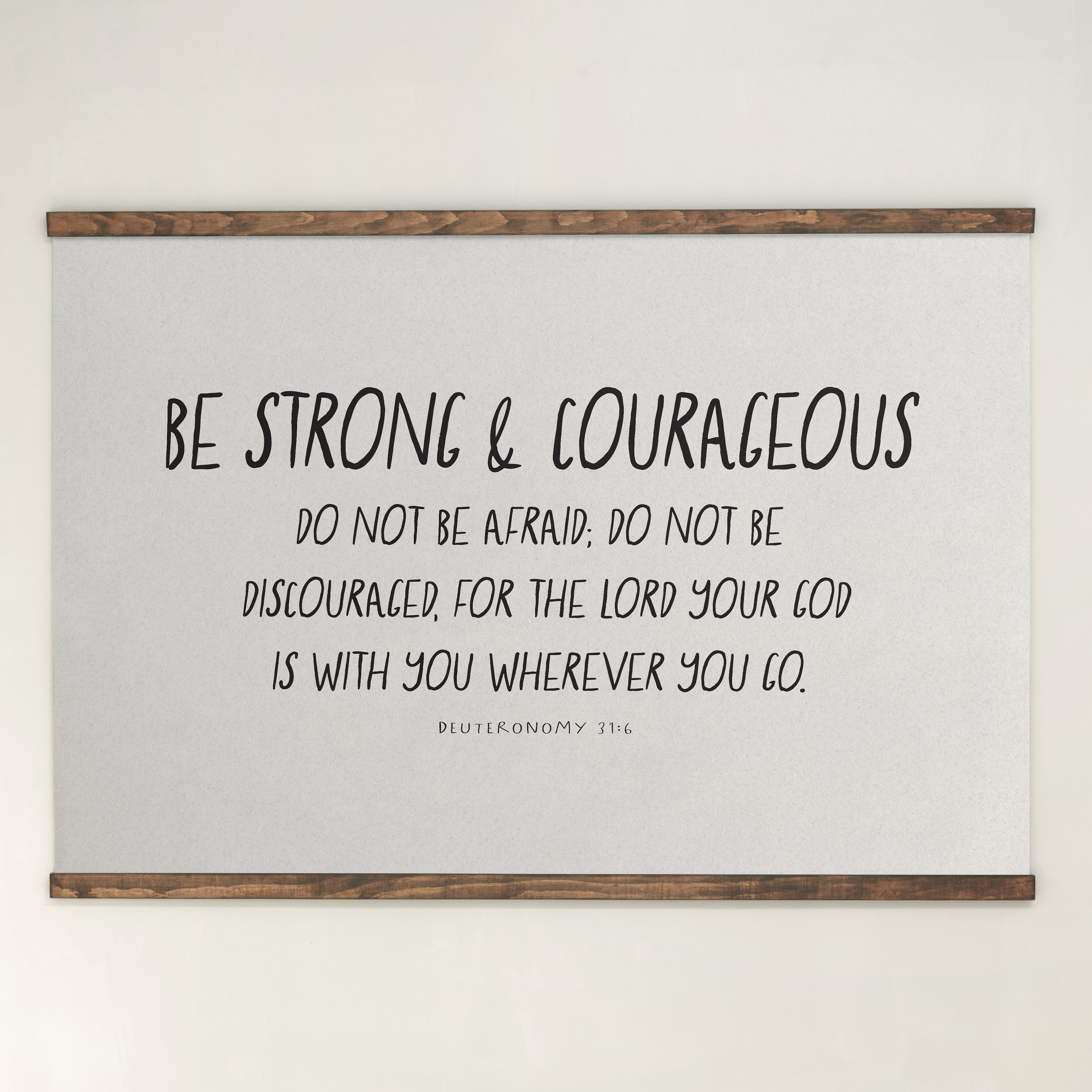 Be Strong And Courageous | Horizontal Tapestry | 535