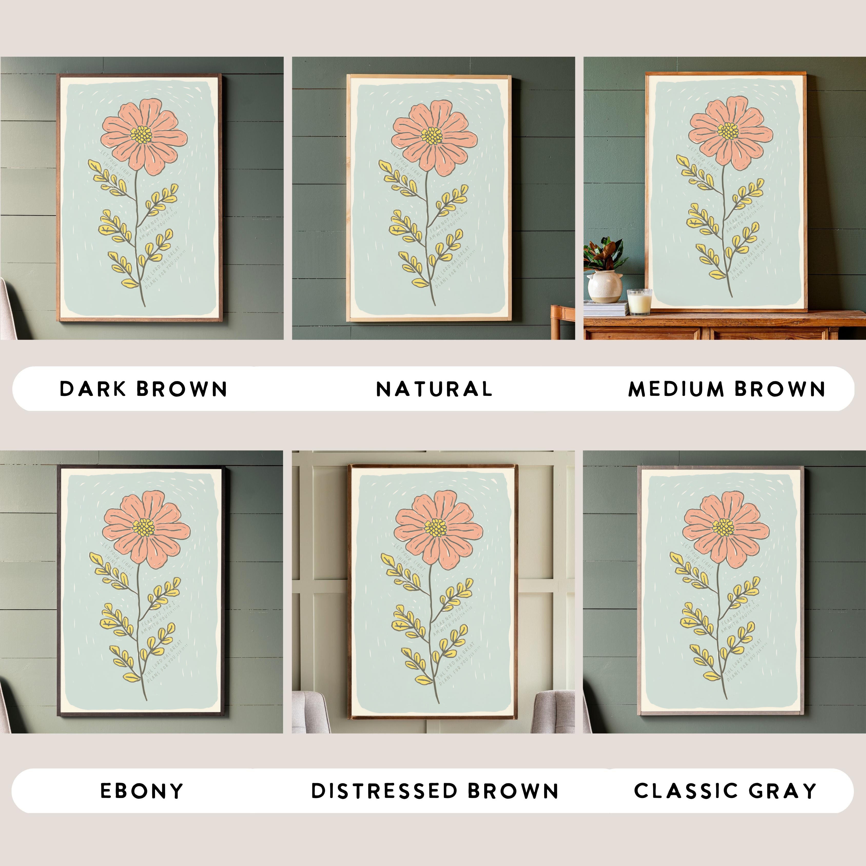 Encouragement Bloom | Framed Wood Art | 553