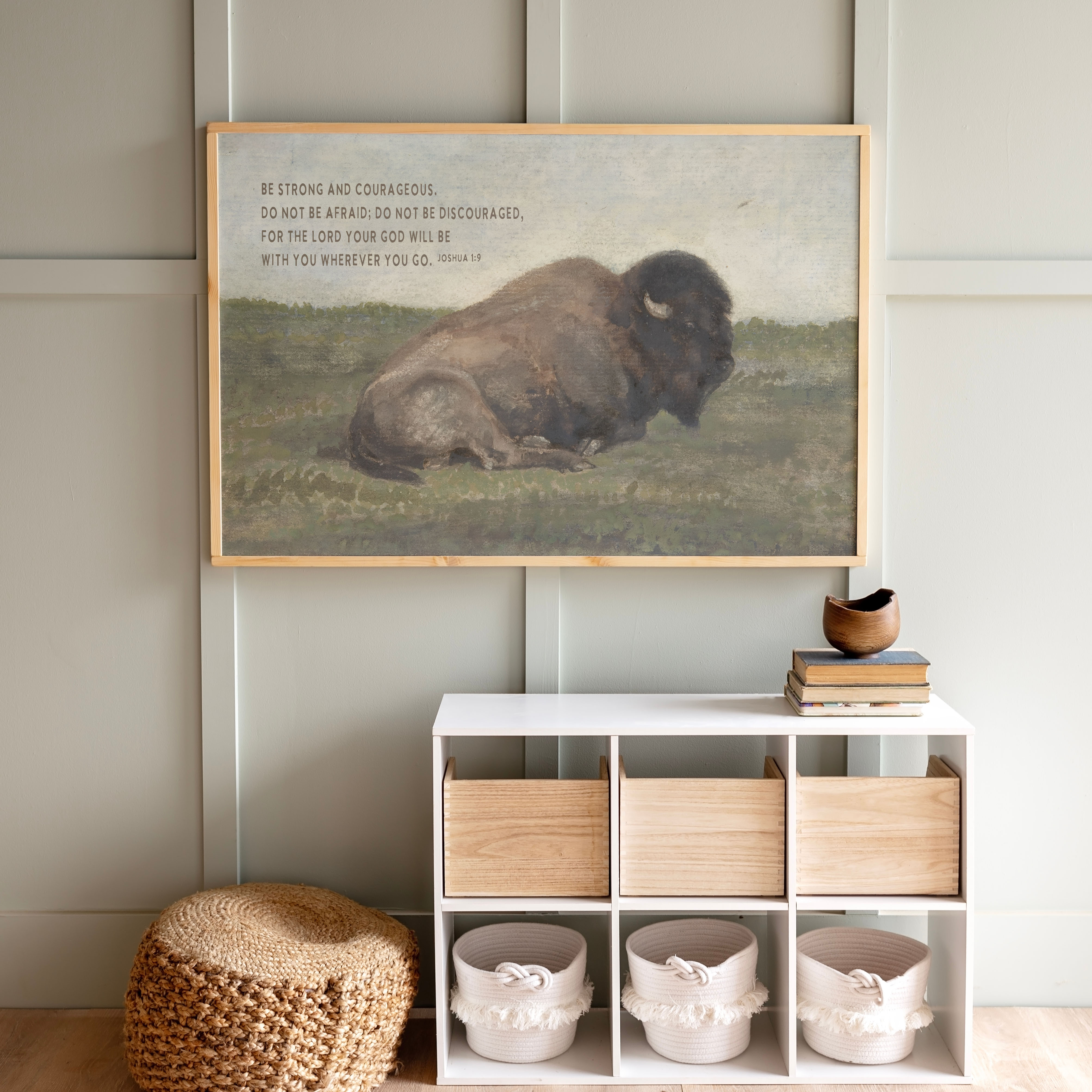 Be Strong | Framed Wooden Art - Horizontal | 554
