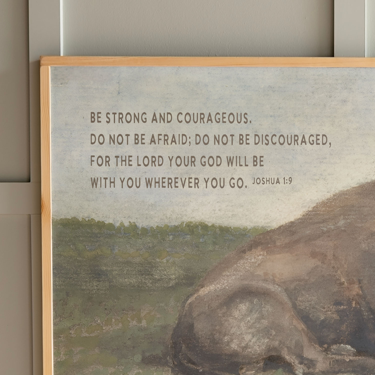 Be Strong | Framed Wooden Art - Horizontal | 554