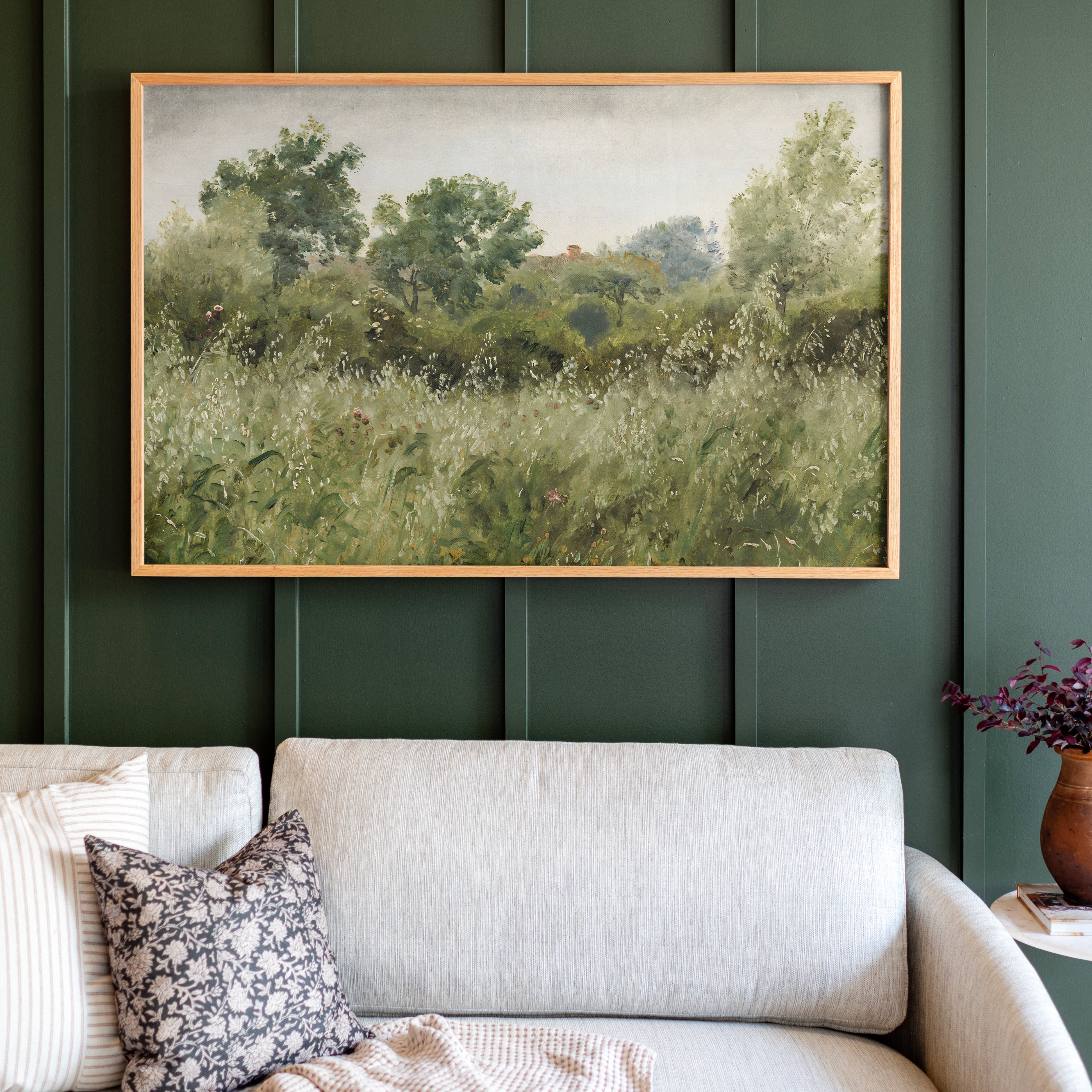 "Field of Oats" Framed Canvas | Horizontal | 563