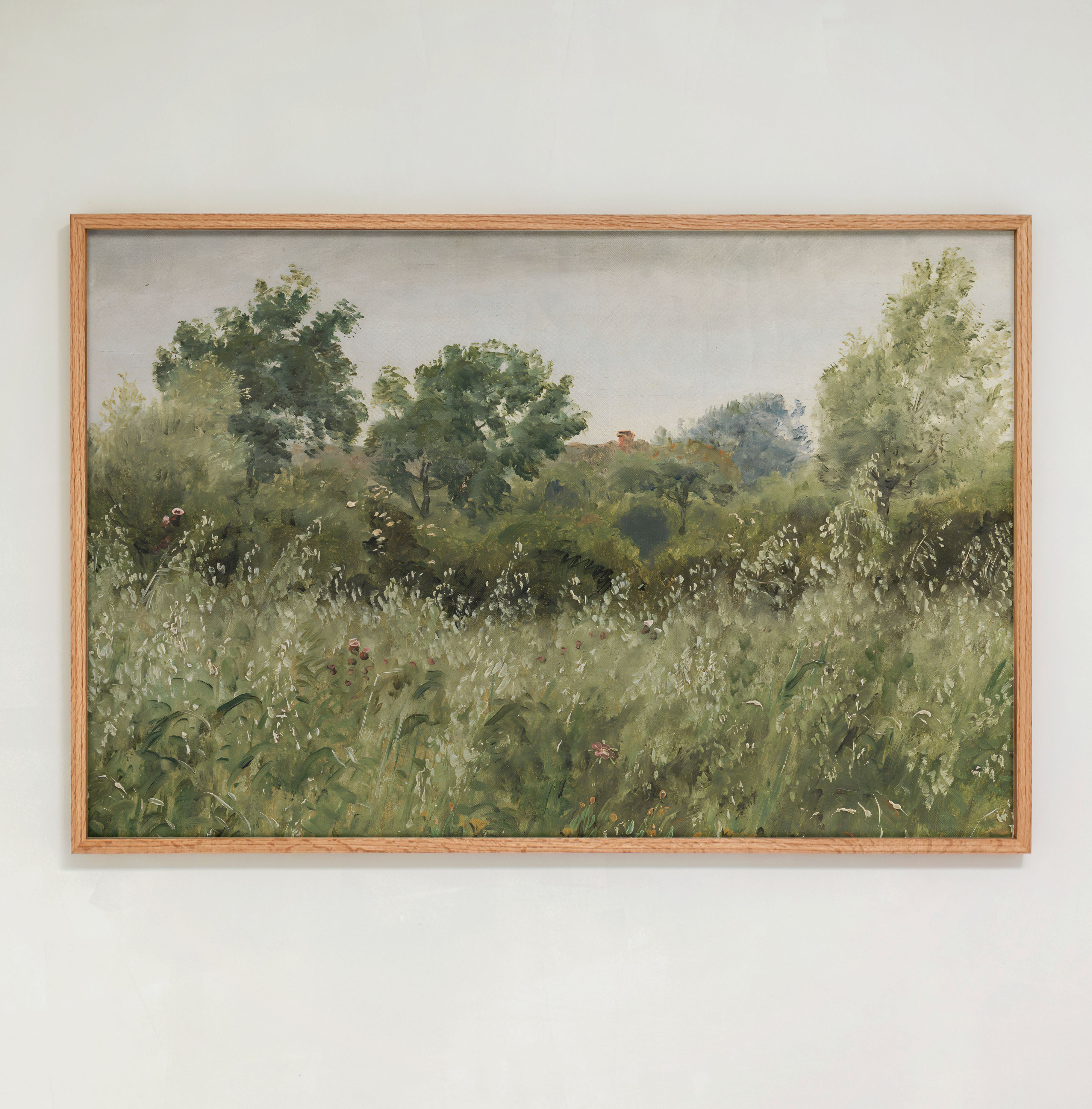 "Field of Oats" Framed Canvas | Horizontal | 563