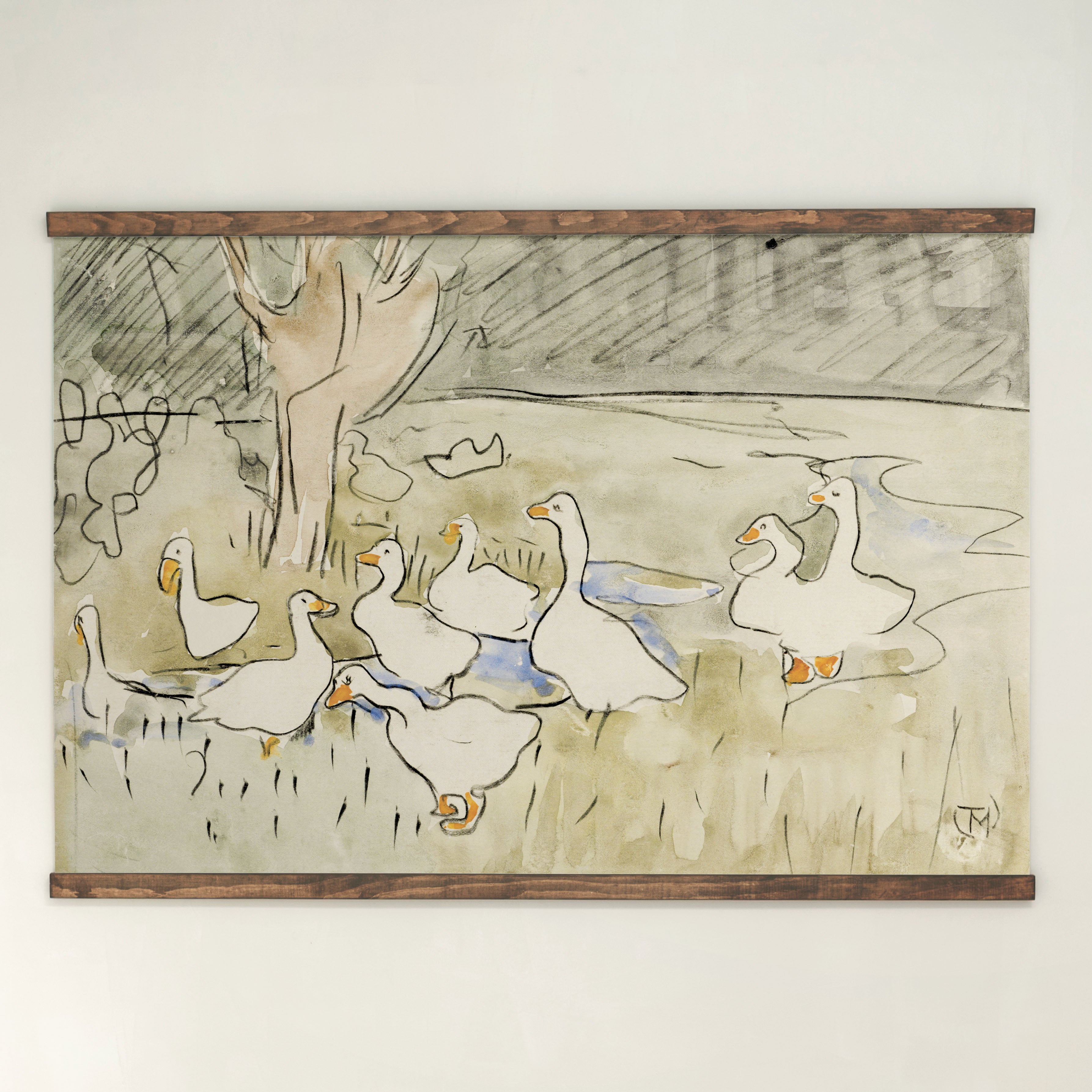 Vintage Ducks | Horizontal Tapestry | 581