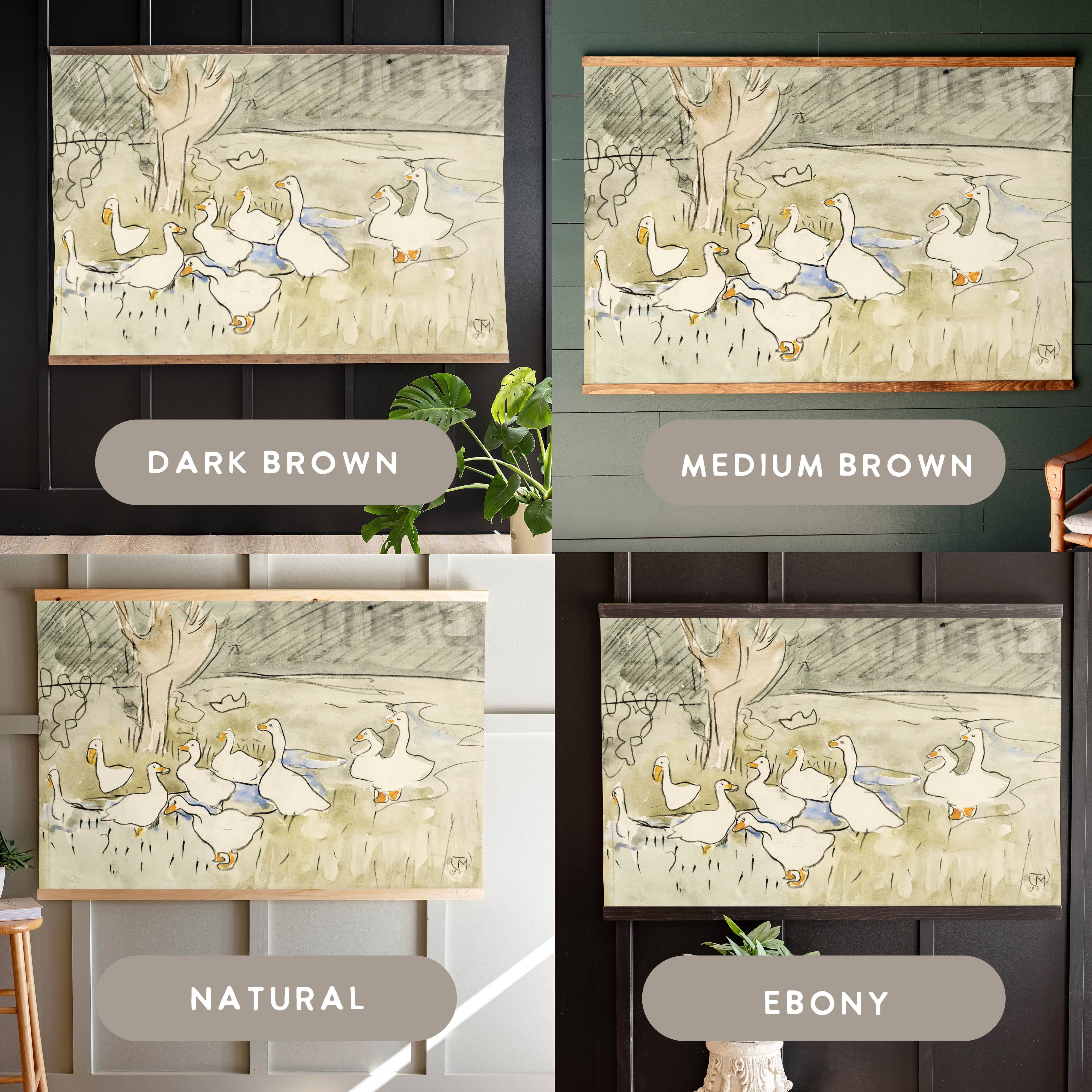 Vintage Ducks | Horizontal Tapestry | 581