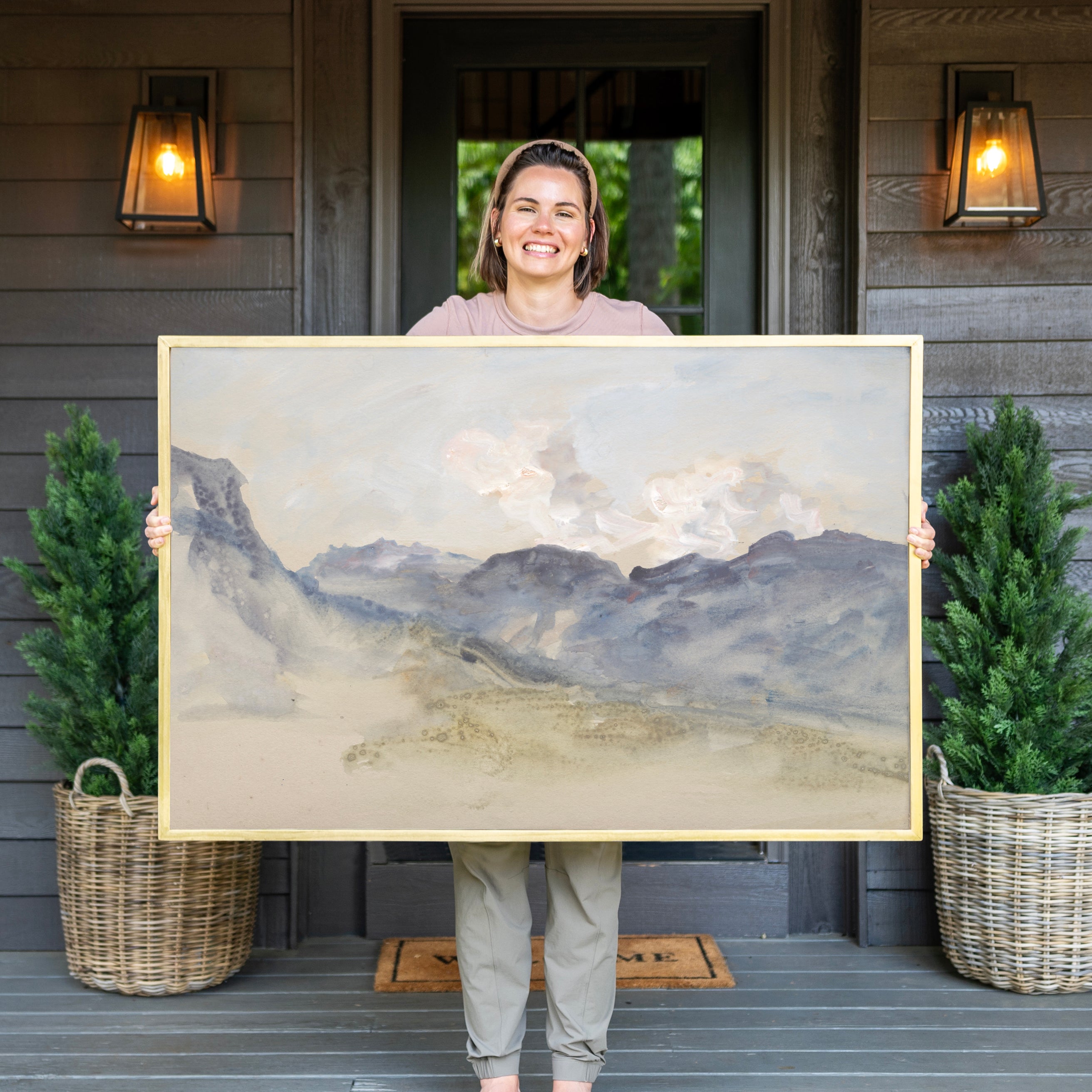 "Blue Mountain" Framed Canvas | Horizontal | 596