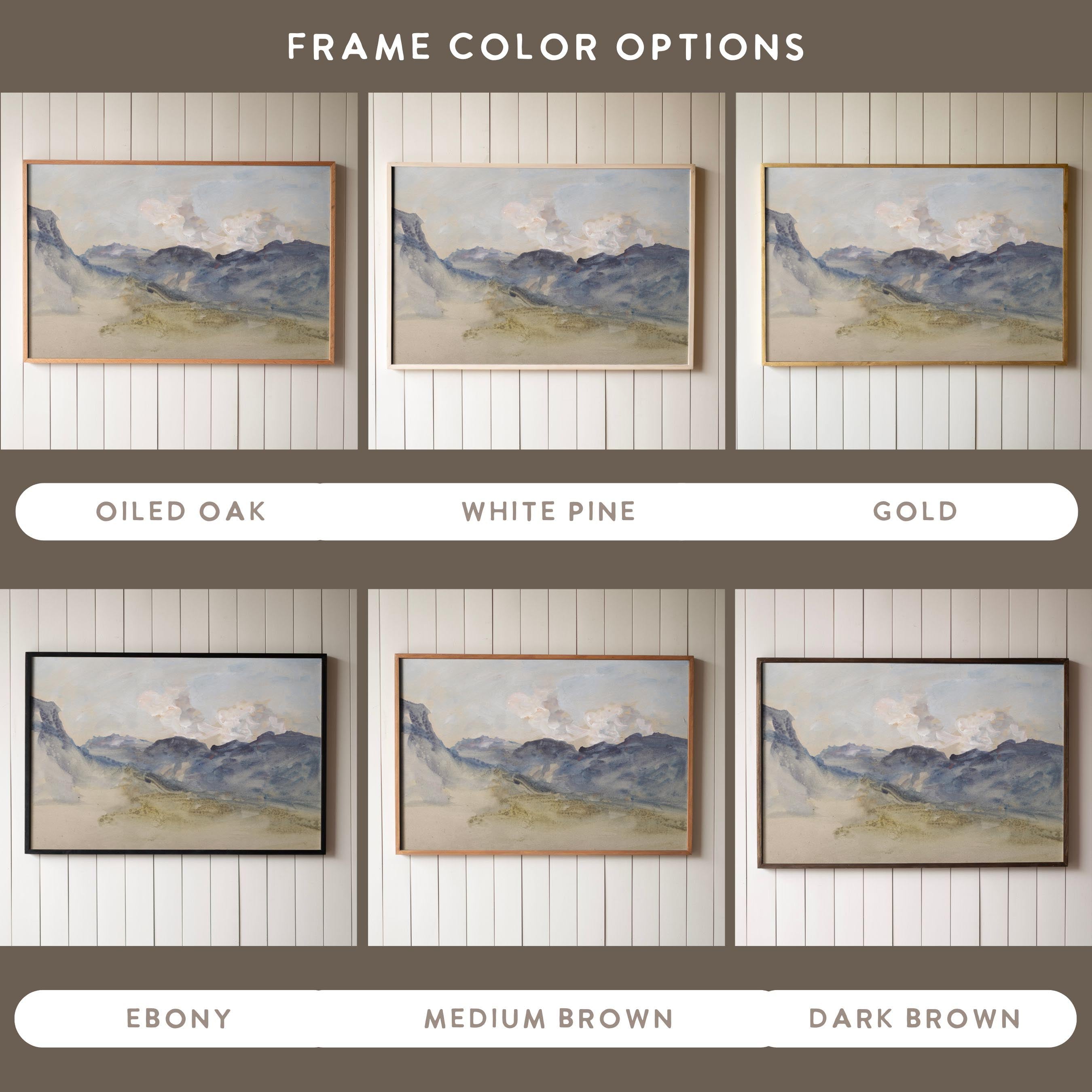 "Blue Mountain" Framed Canvas | Horizontal | 596
