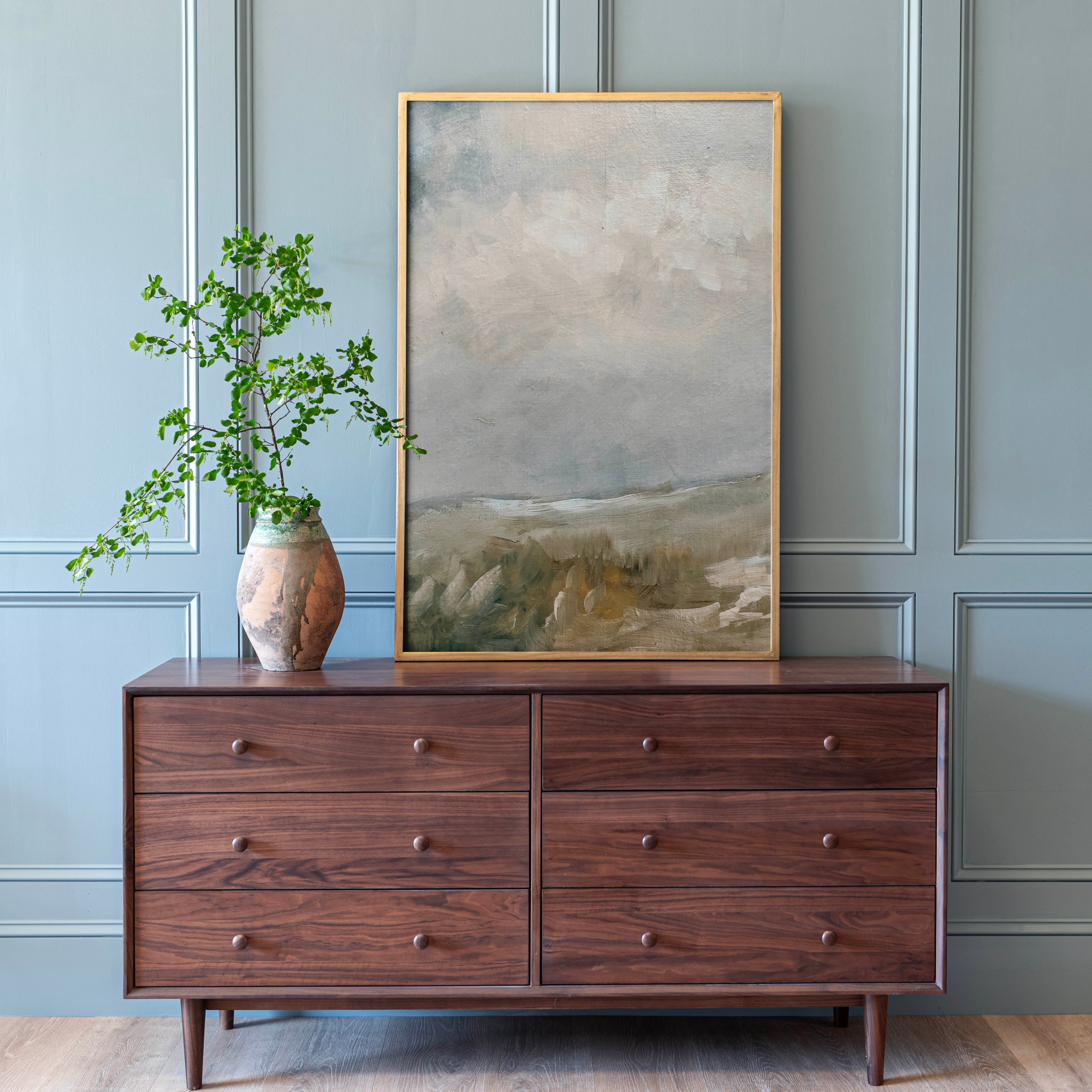 "Distant Horizon" Framed Canvas | Vertical | 600