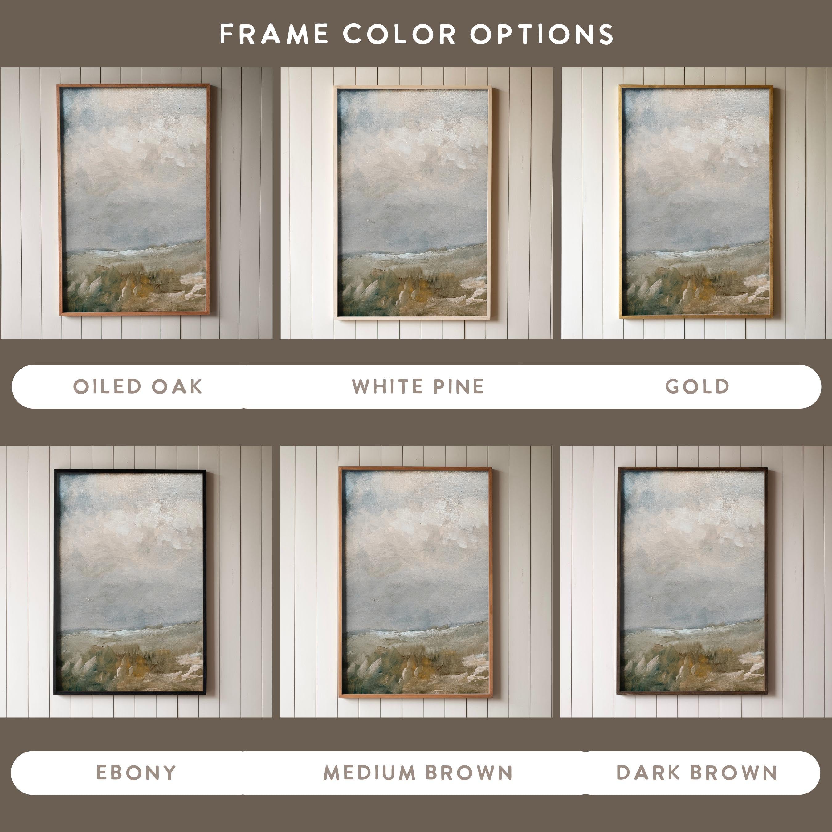 "Distant Horizon" Framed Canvas | Vertical | 600