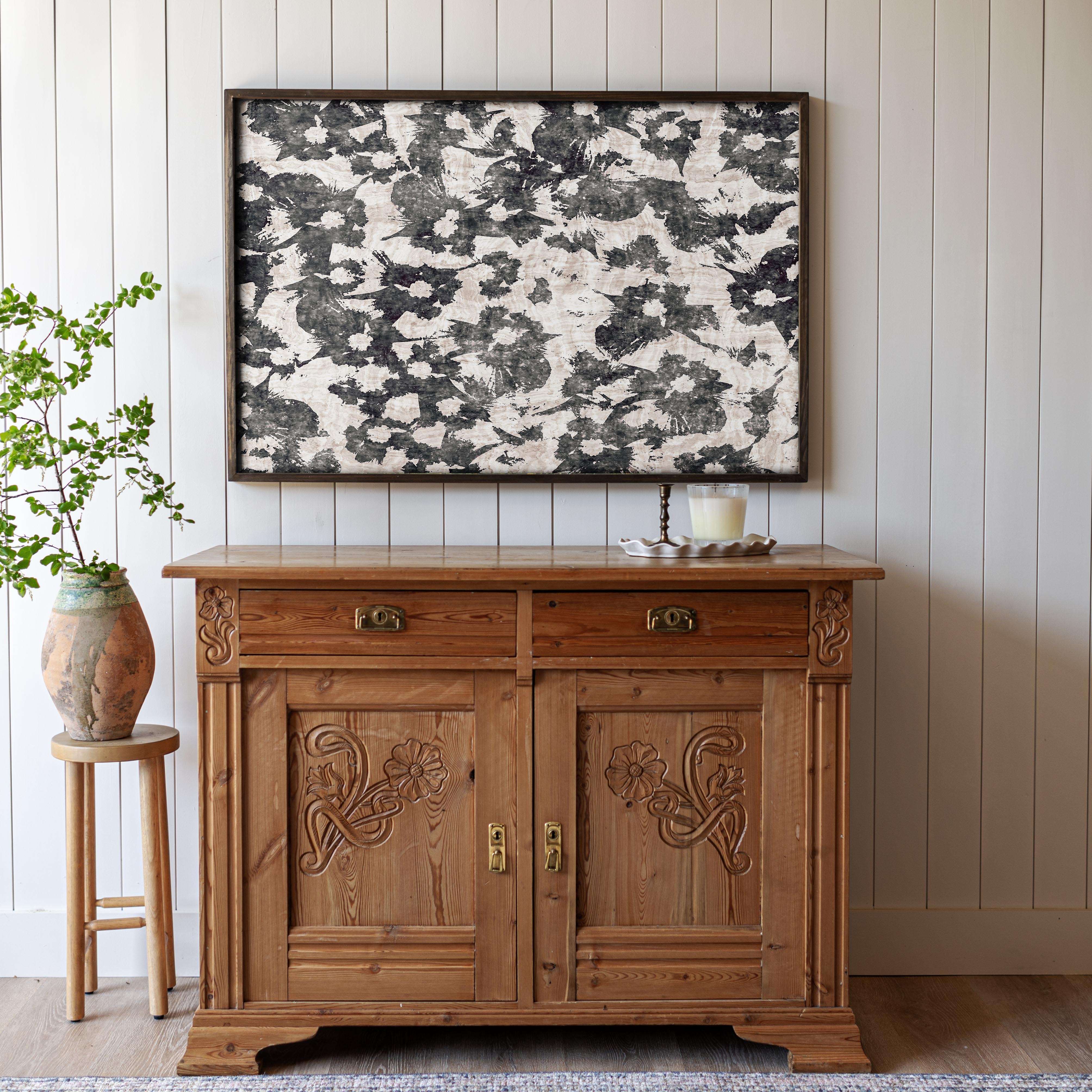"Floral" Framed Canvas | Horizontal | 604